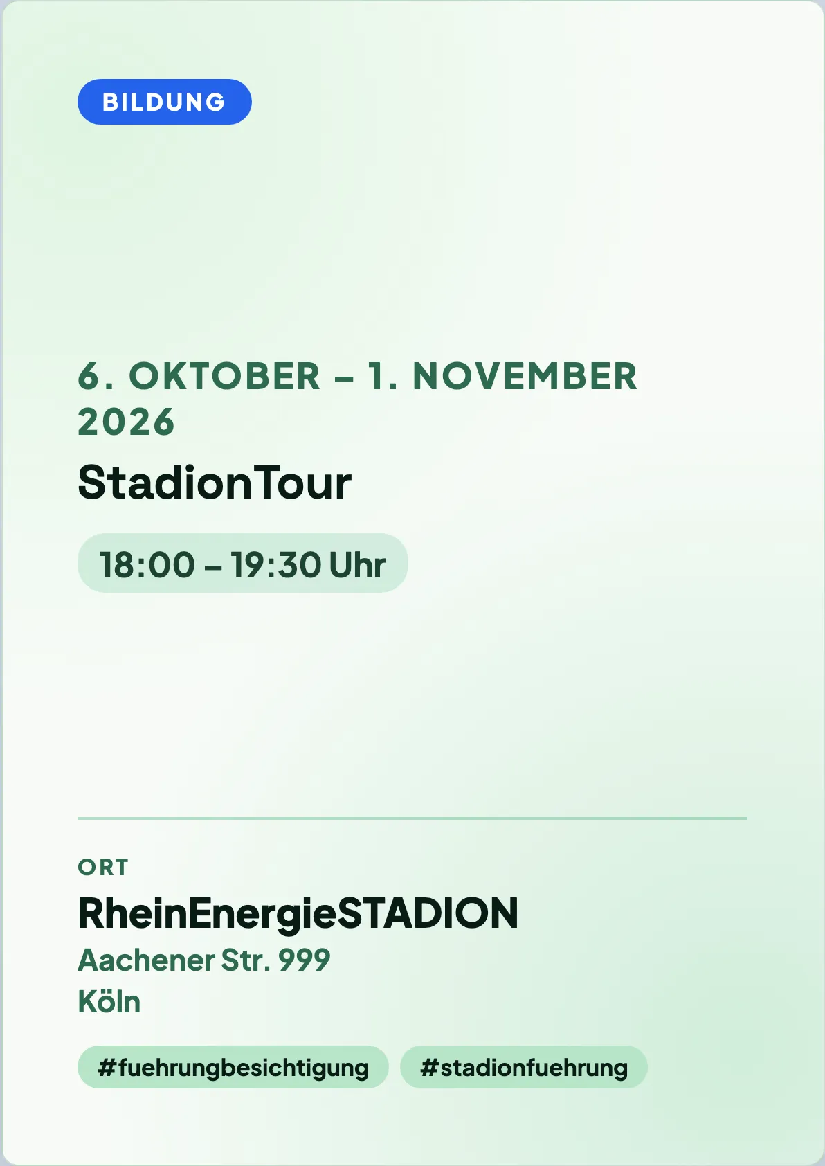 Veranstaltungsflyer