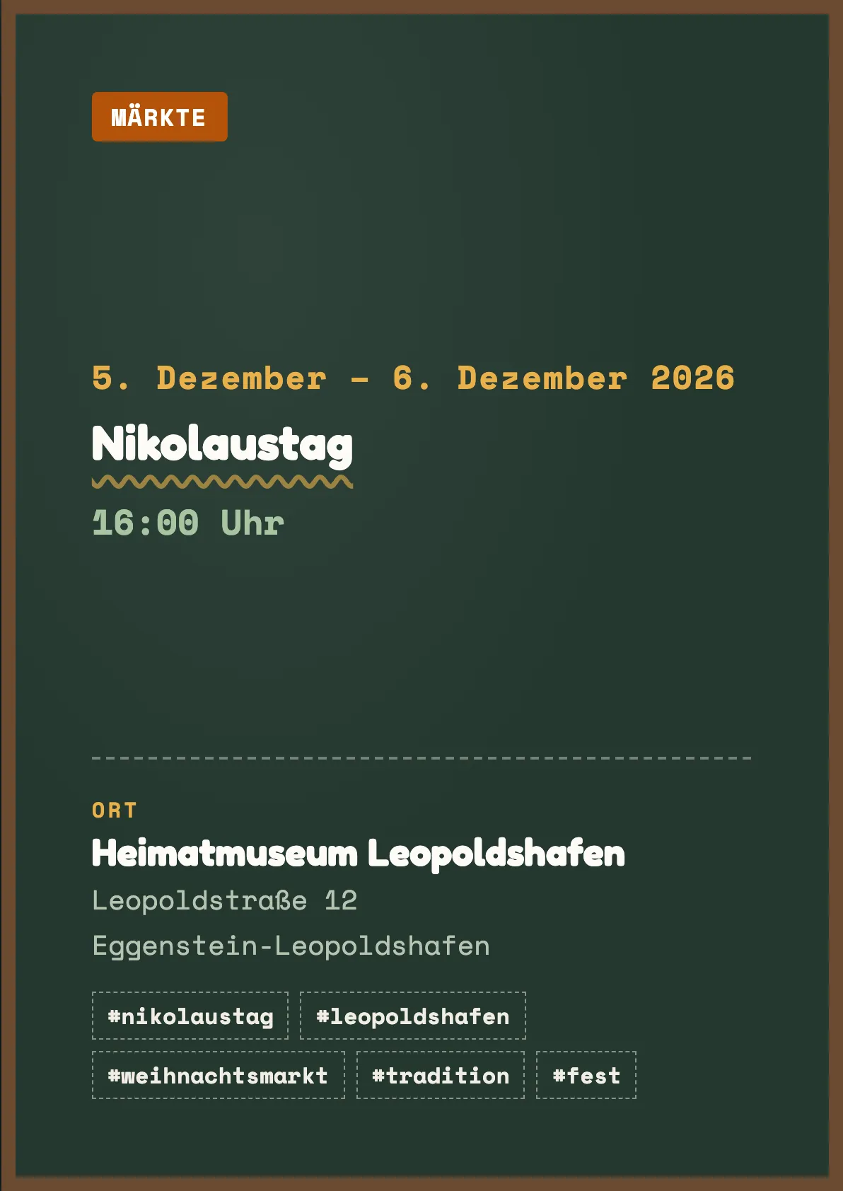 Veranstaltungsflyer