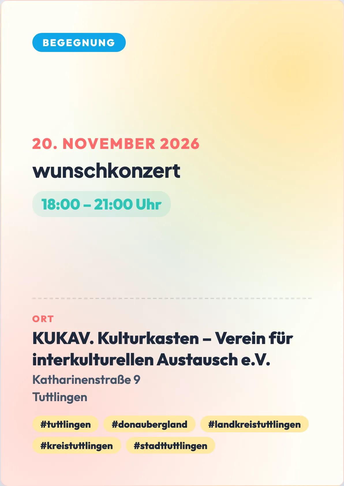 Veranstaltungsflyer