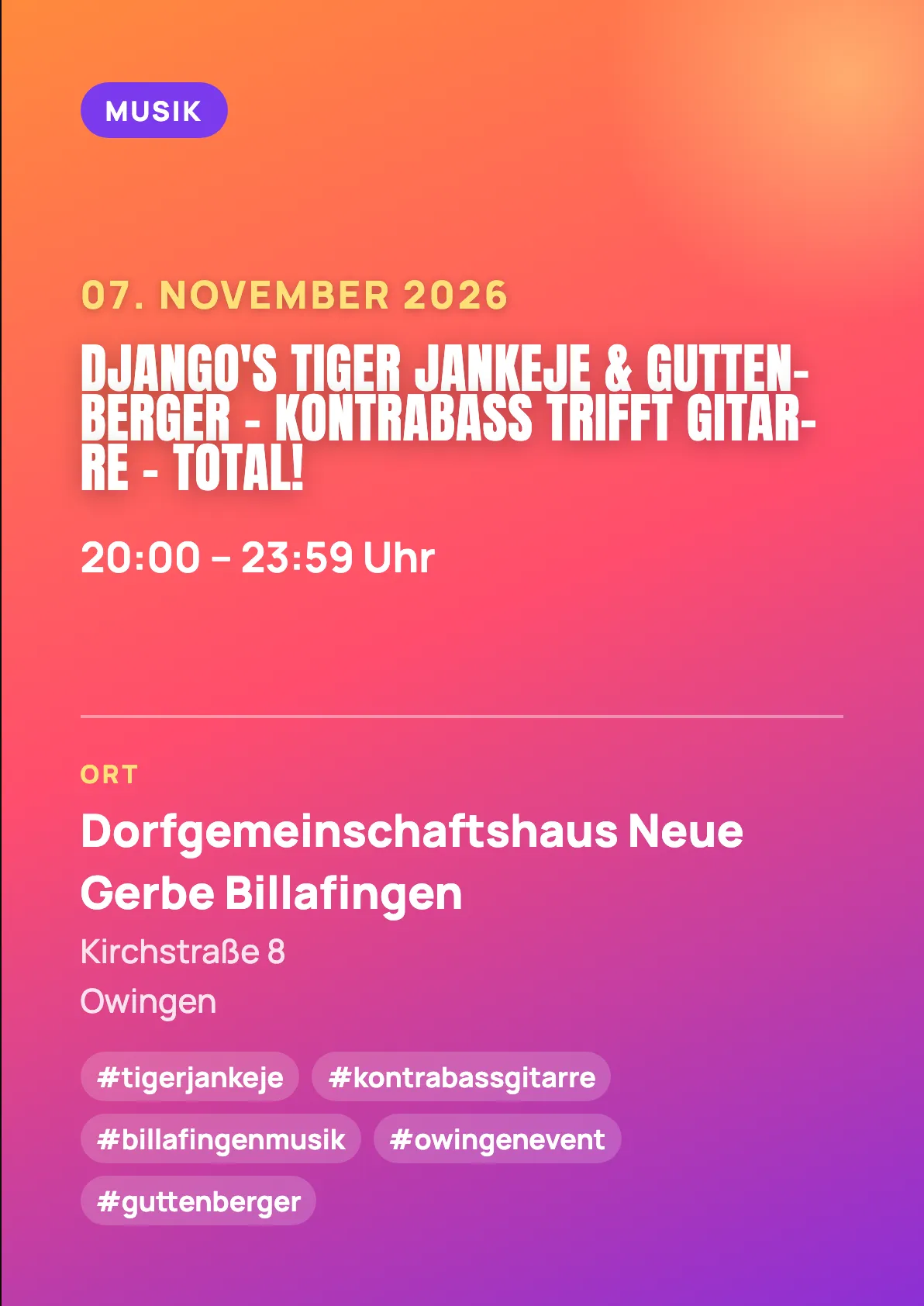 Veranstaltungsflyer