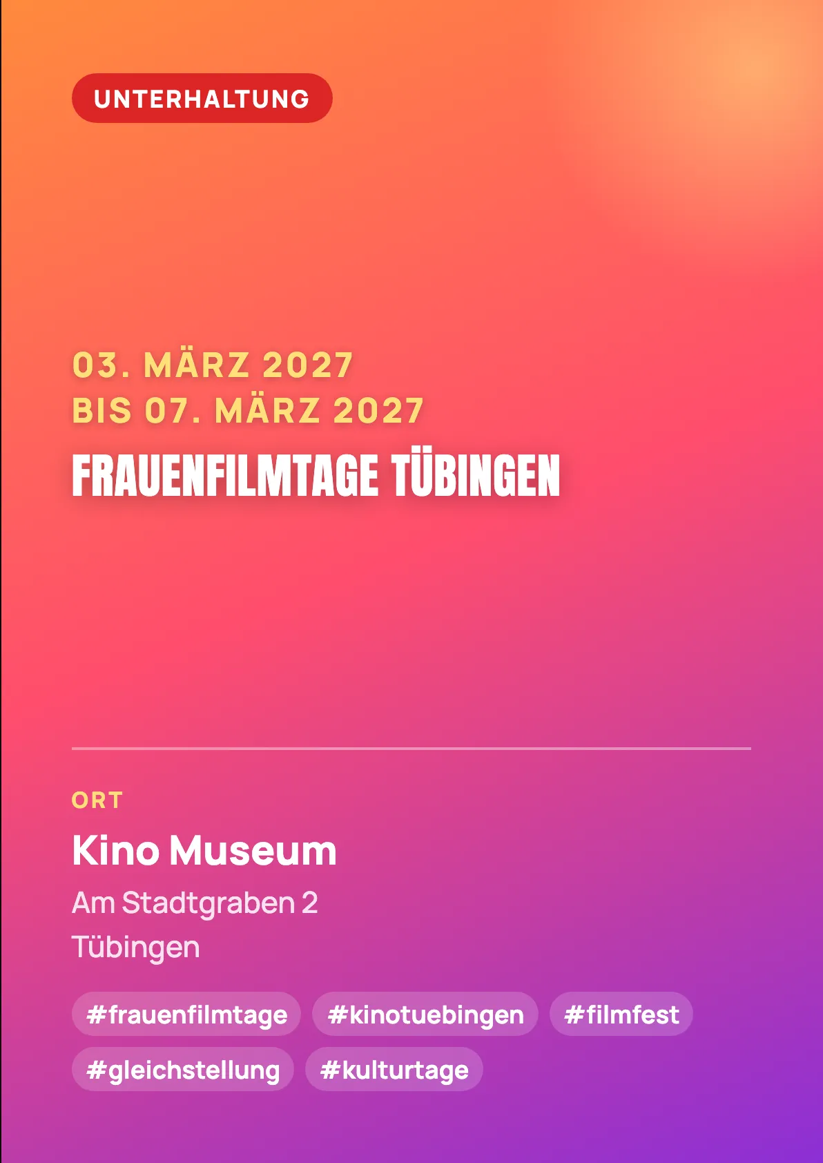 Veranstaltungsflyer