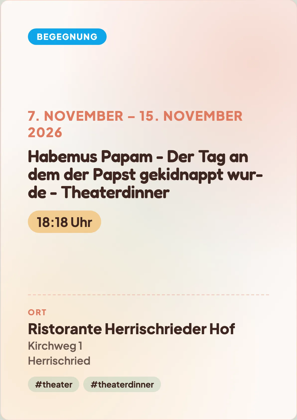 Veranstaltungsflyer