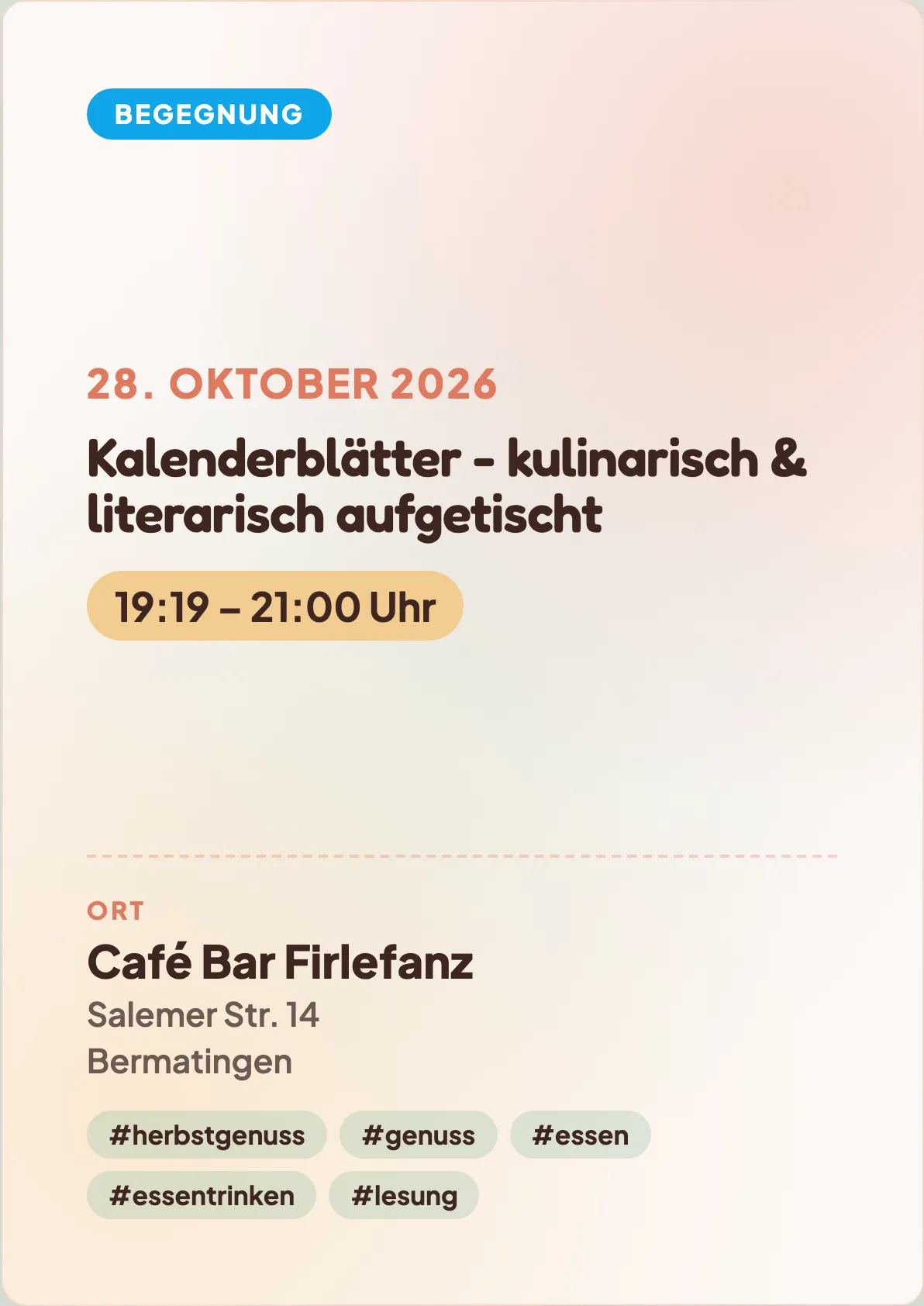 Veranstaltungsflyer