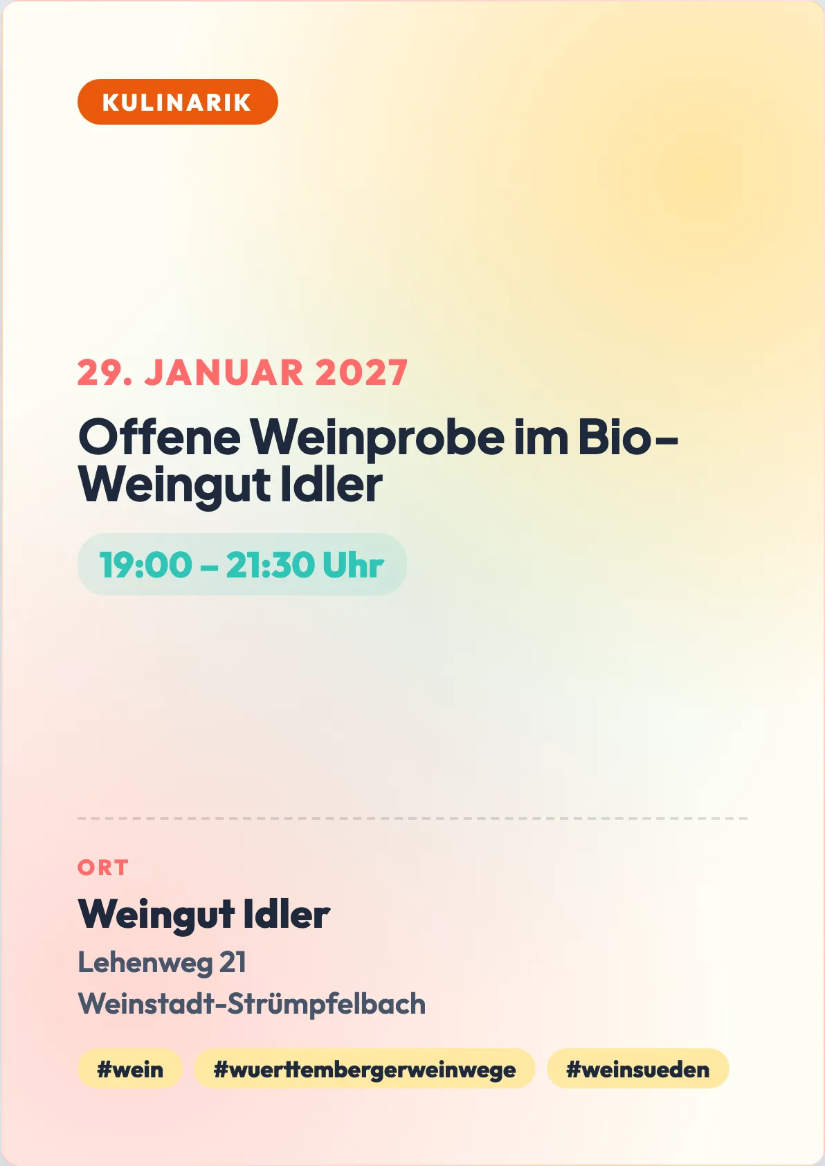 Veranstaltungsflyer
