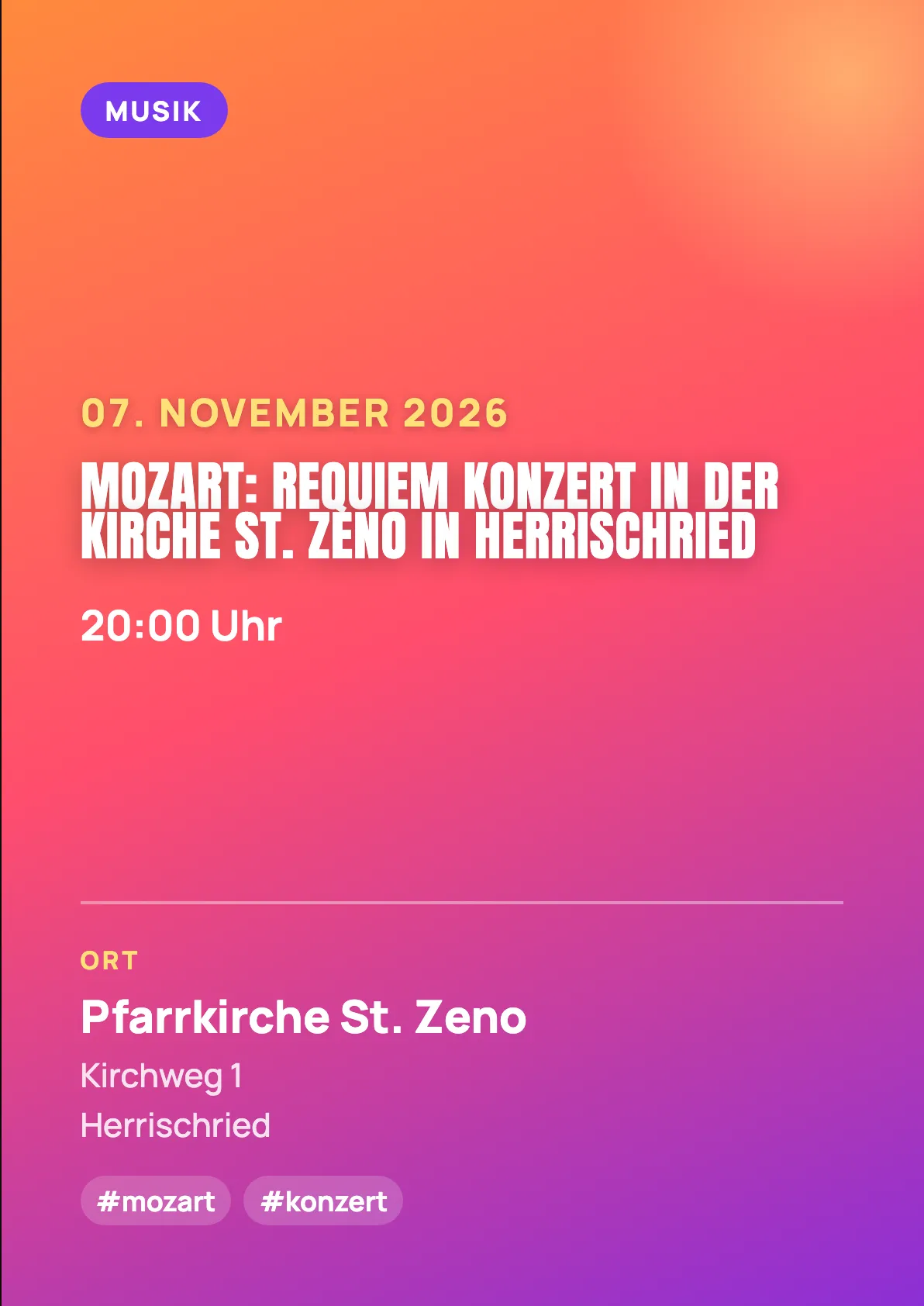 Veranstaltungsflyer