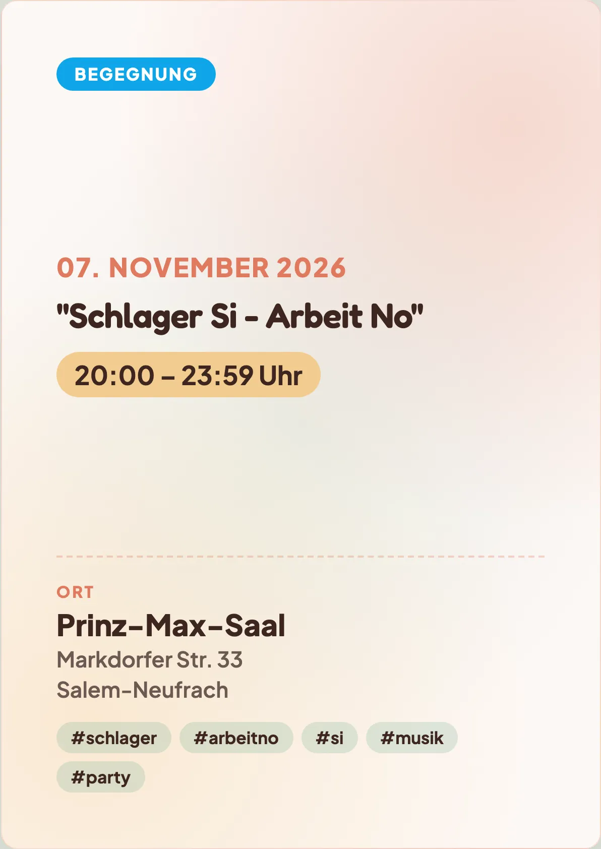 Veranstaltungsflyer