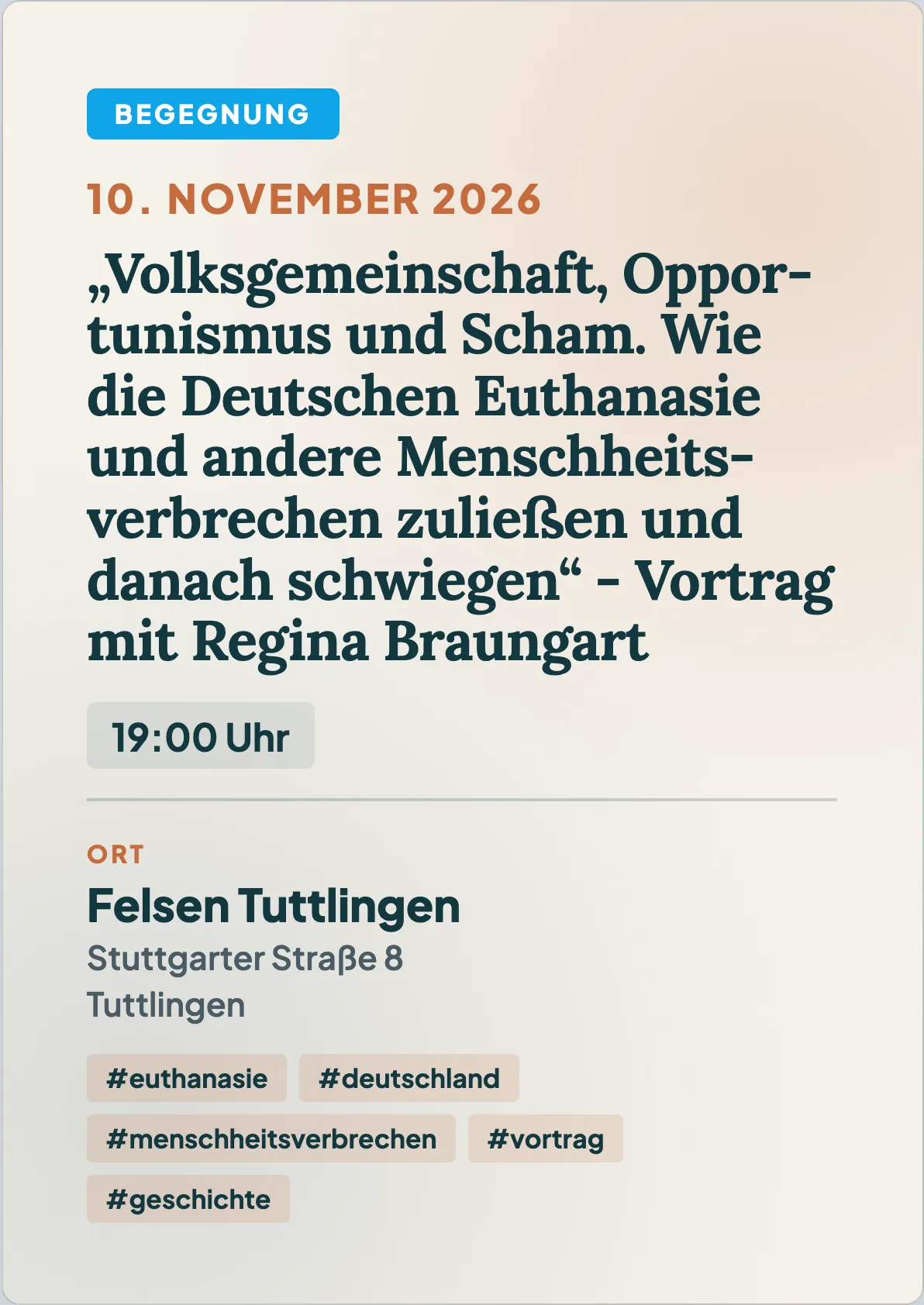 Veranstaltungsflyer