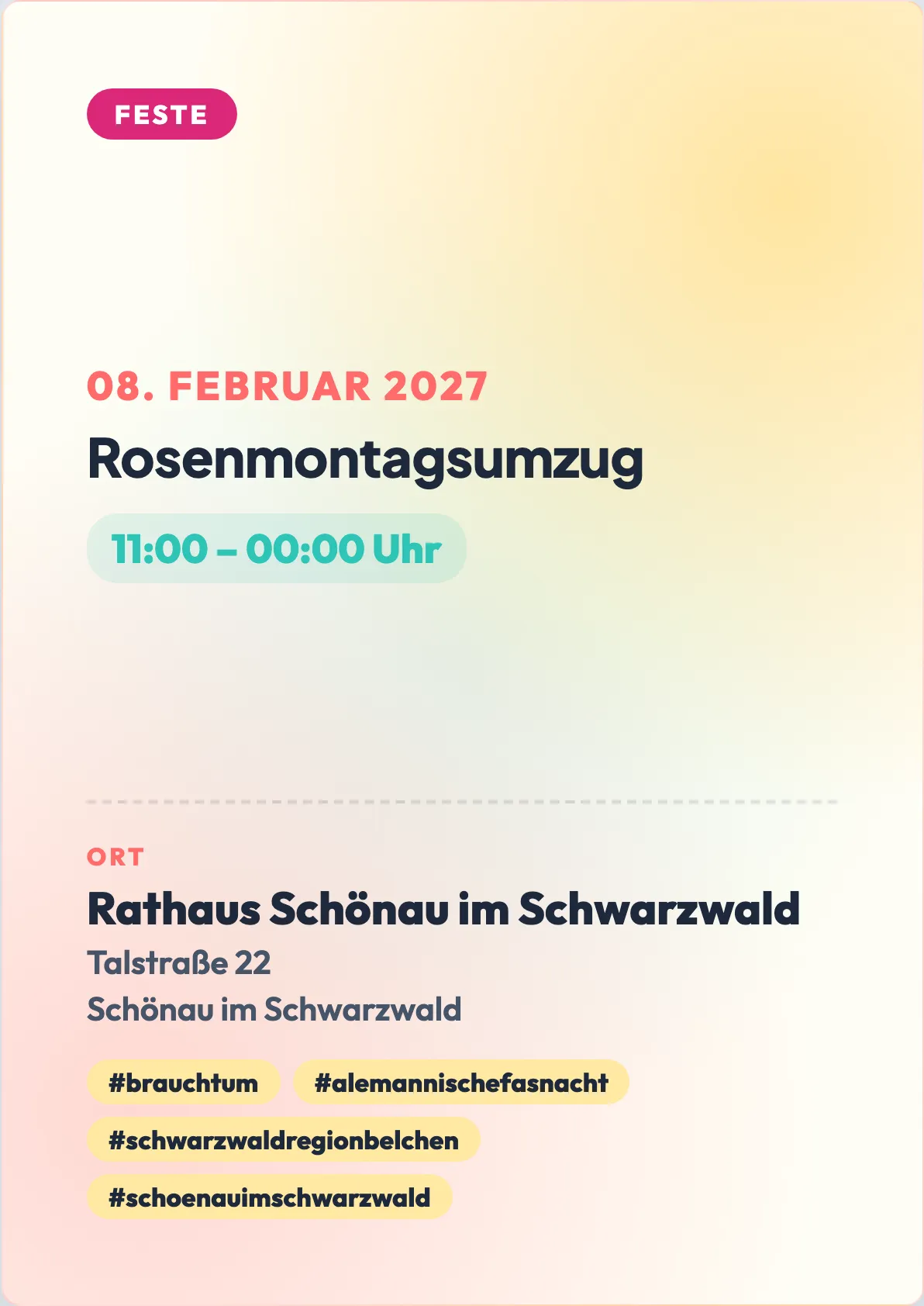 Veranstaltungsflyer
