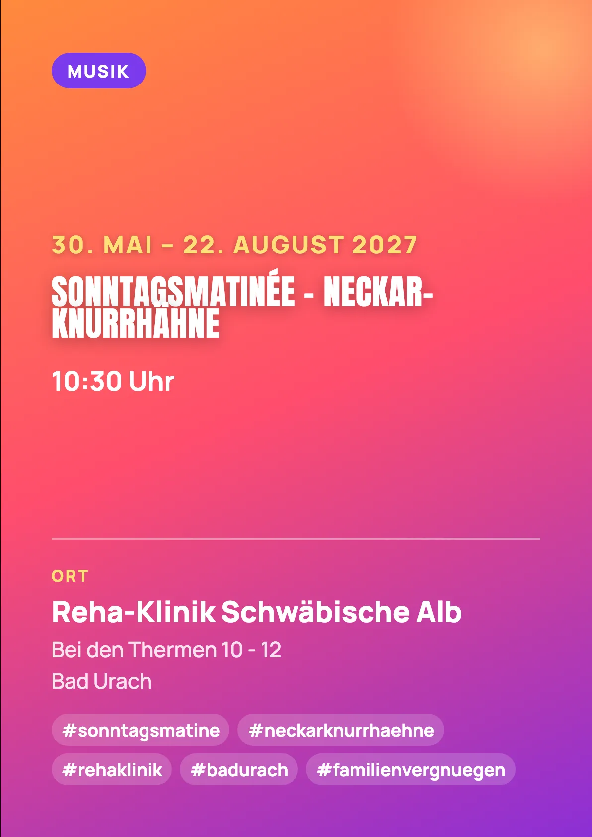 Veranstaltungsflyer