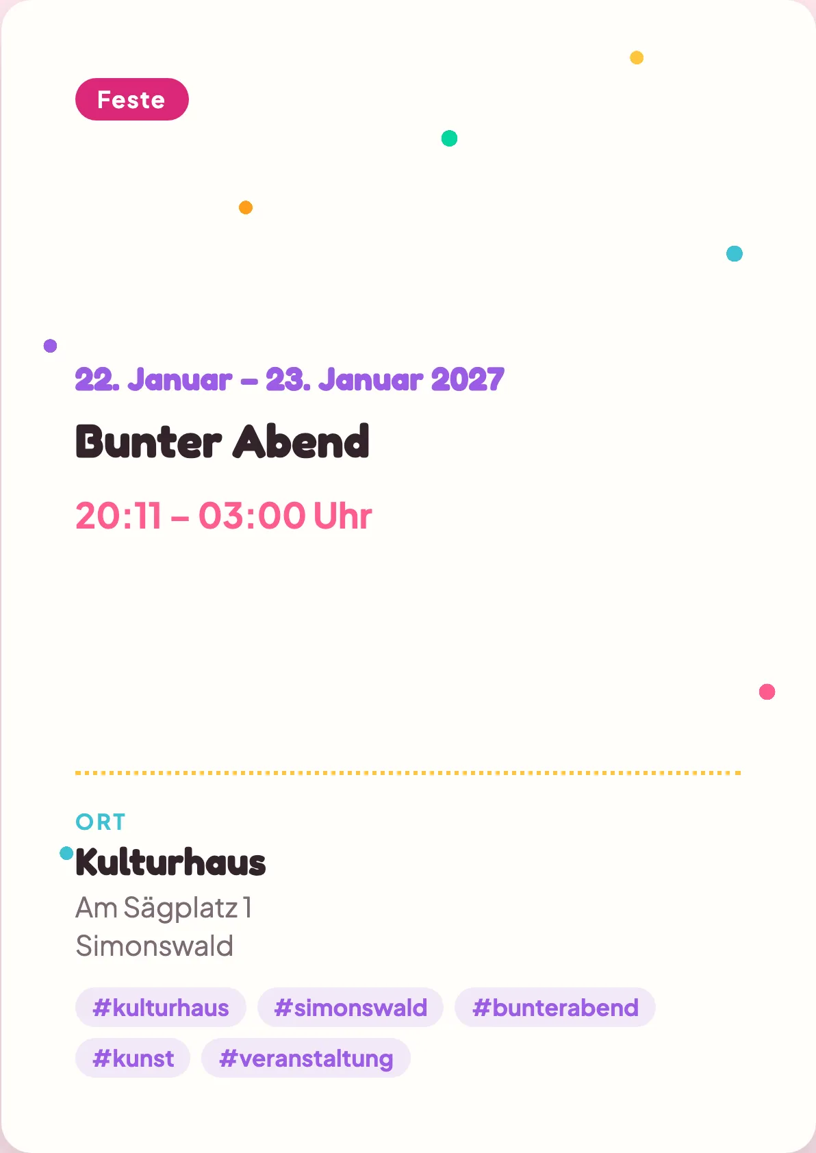 Veranstaltungsflyer