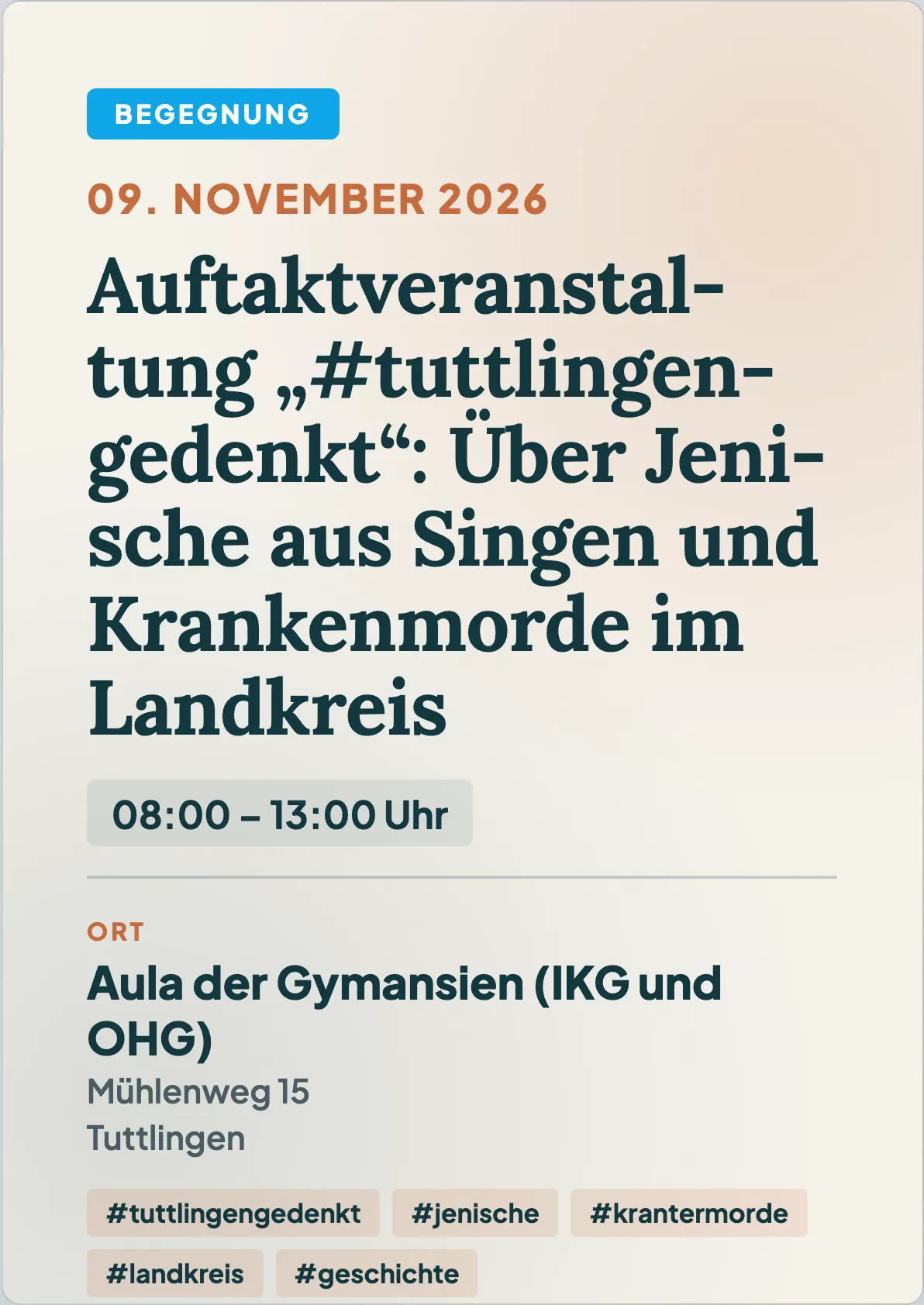 Veranstaltungsflyer