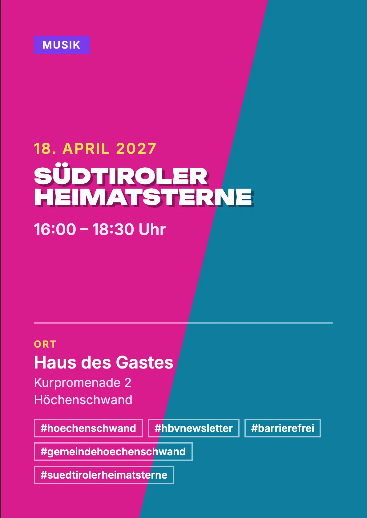 Veranstaltungsflyer