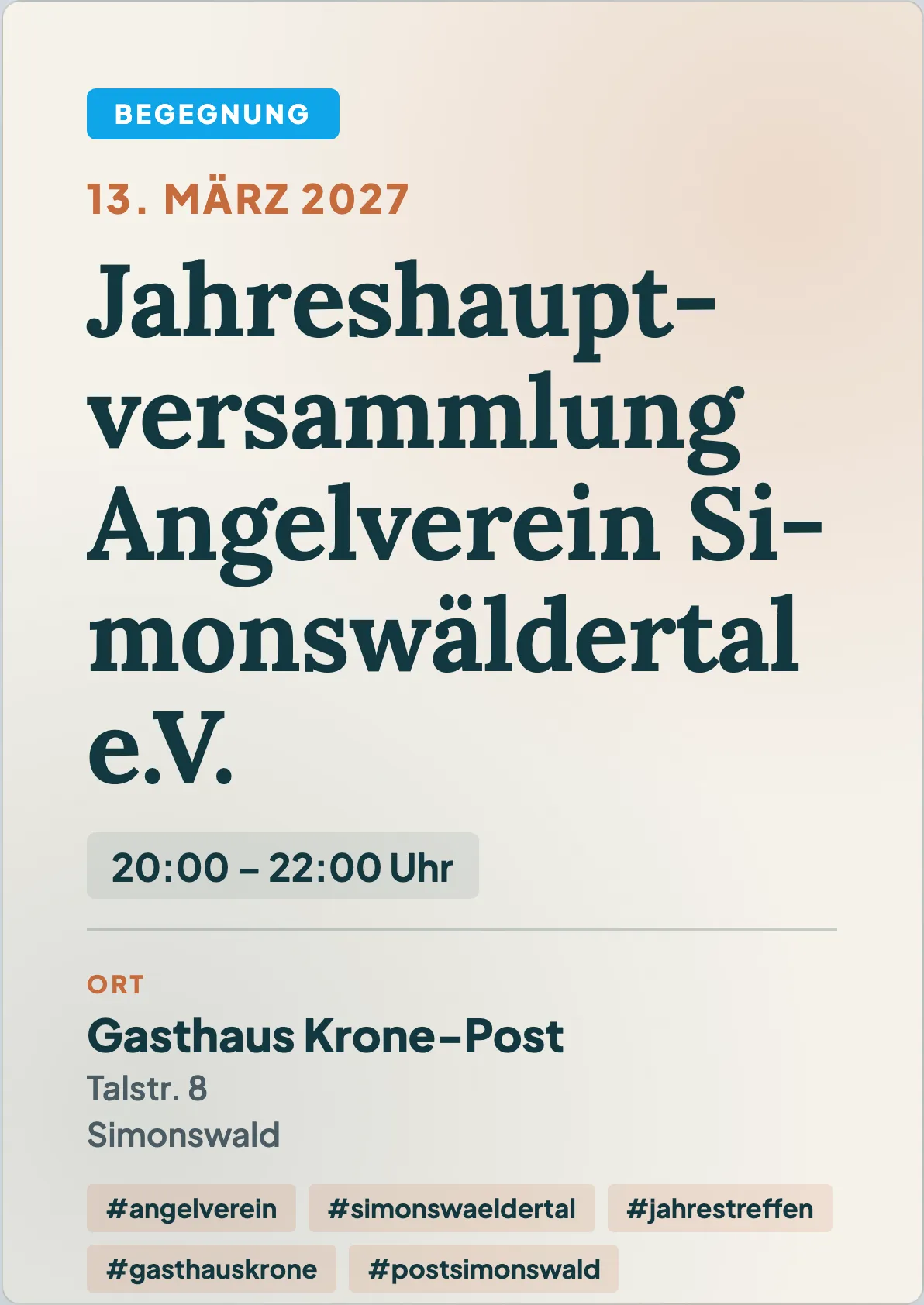 Veranstaltungsflyer