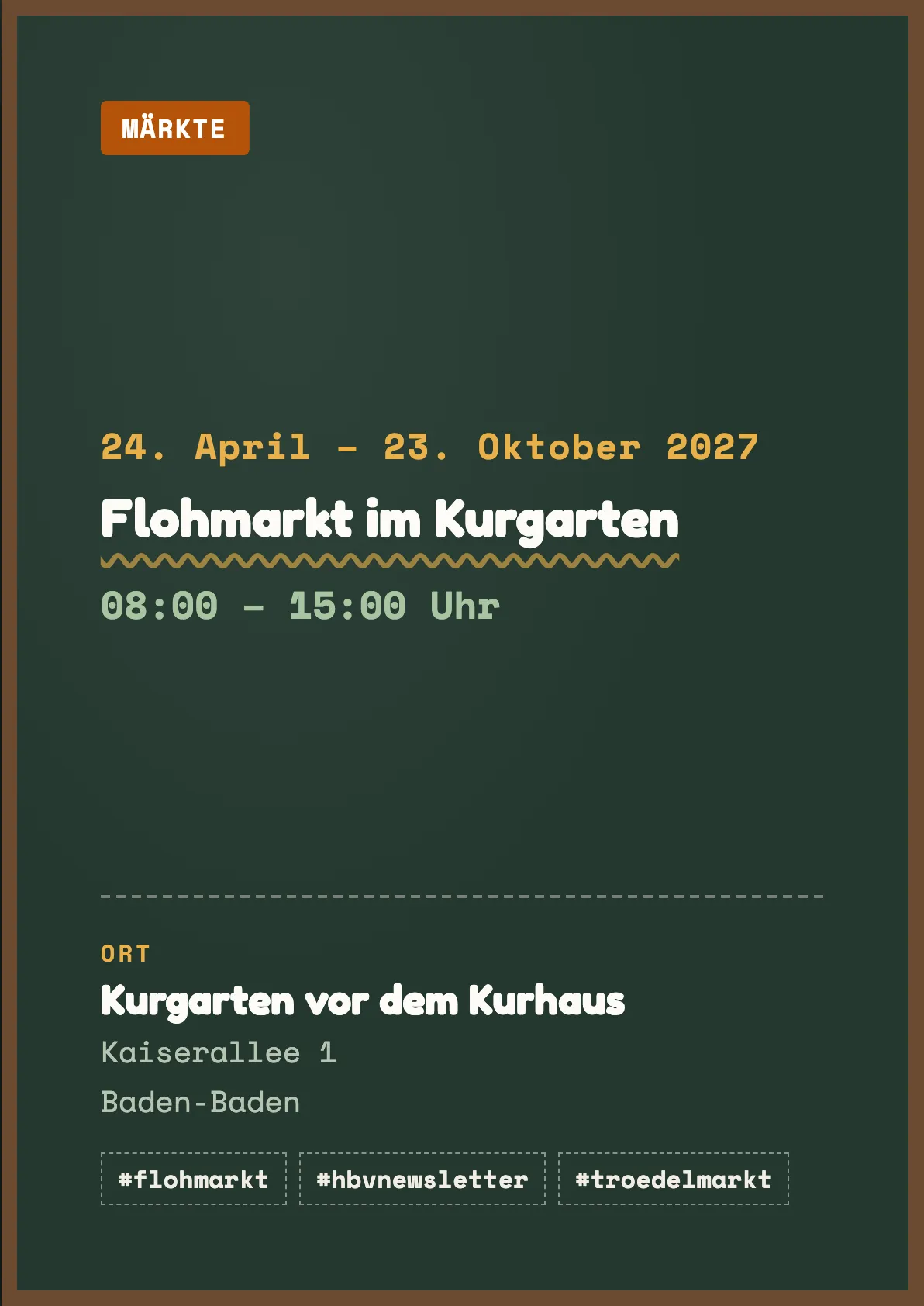 Veranstaltungsflyer