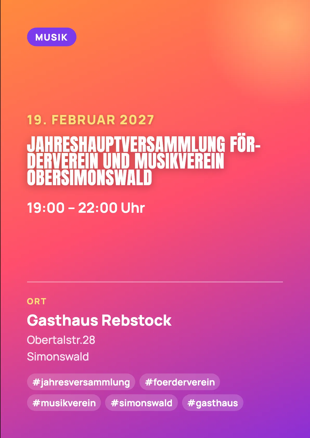 Veranstaltungsflyer