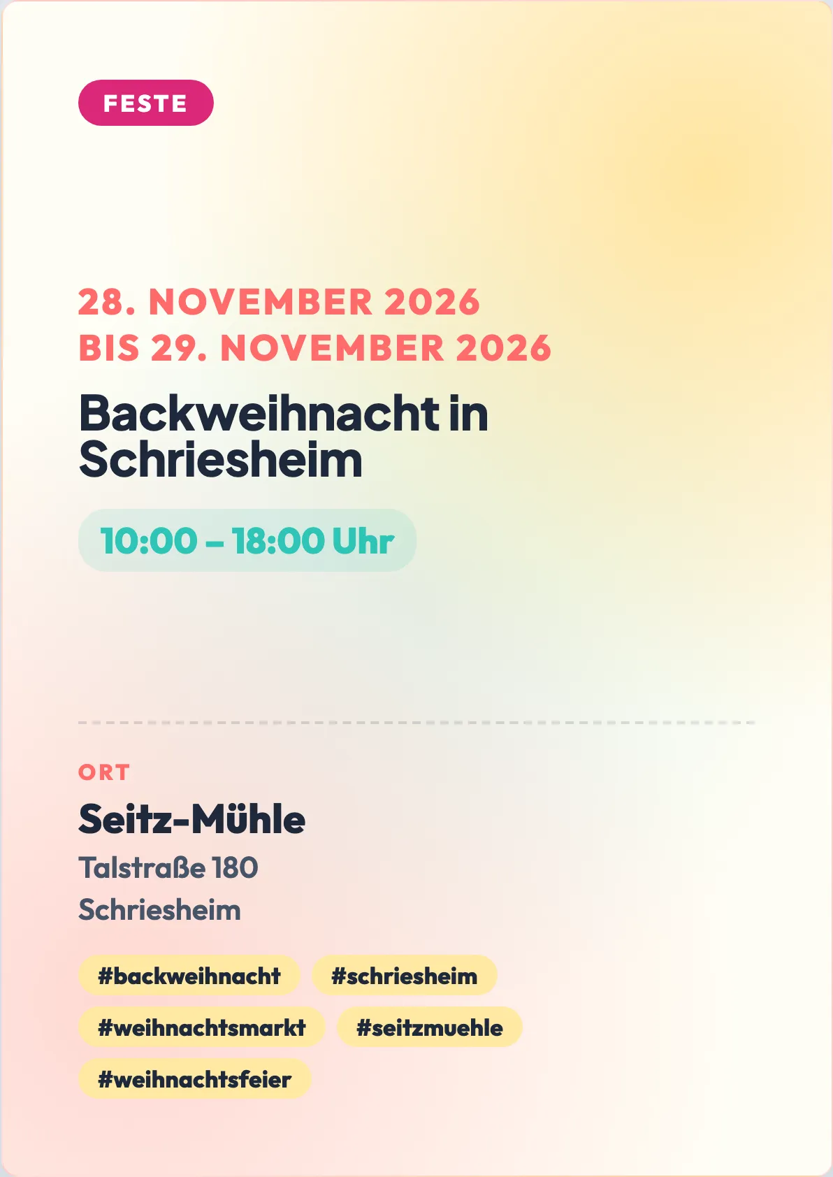 Veranstaltungsflyer