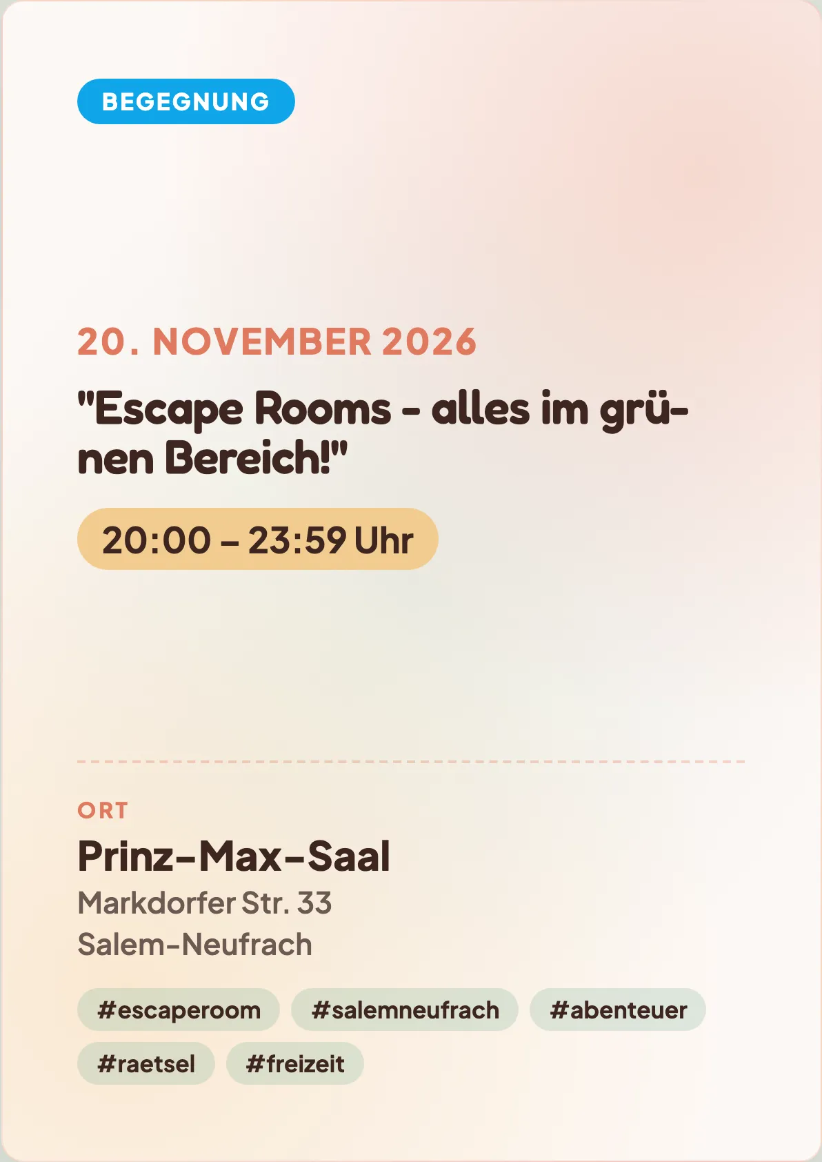 Veranstaltungsflyer