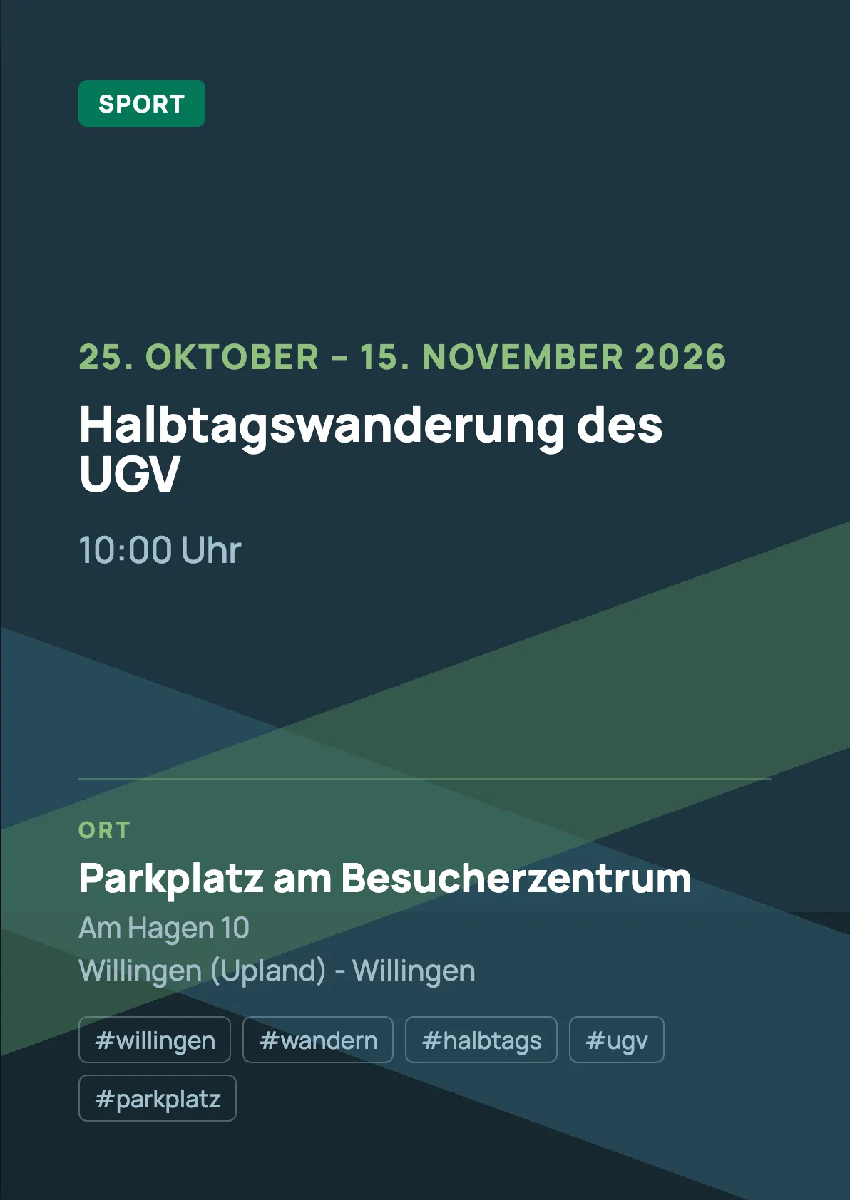 Veranstaltungsflyer