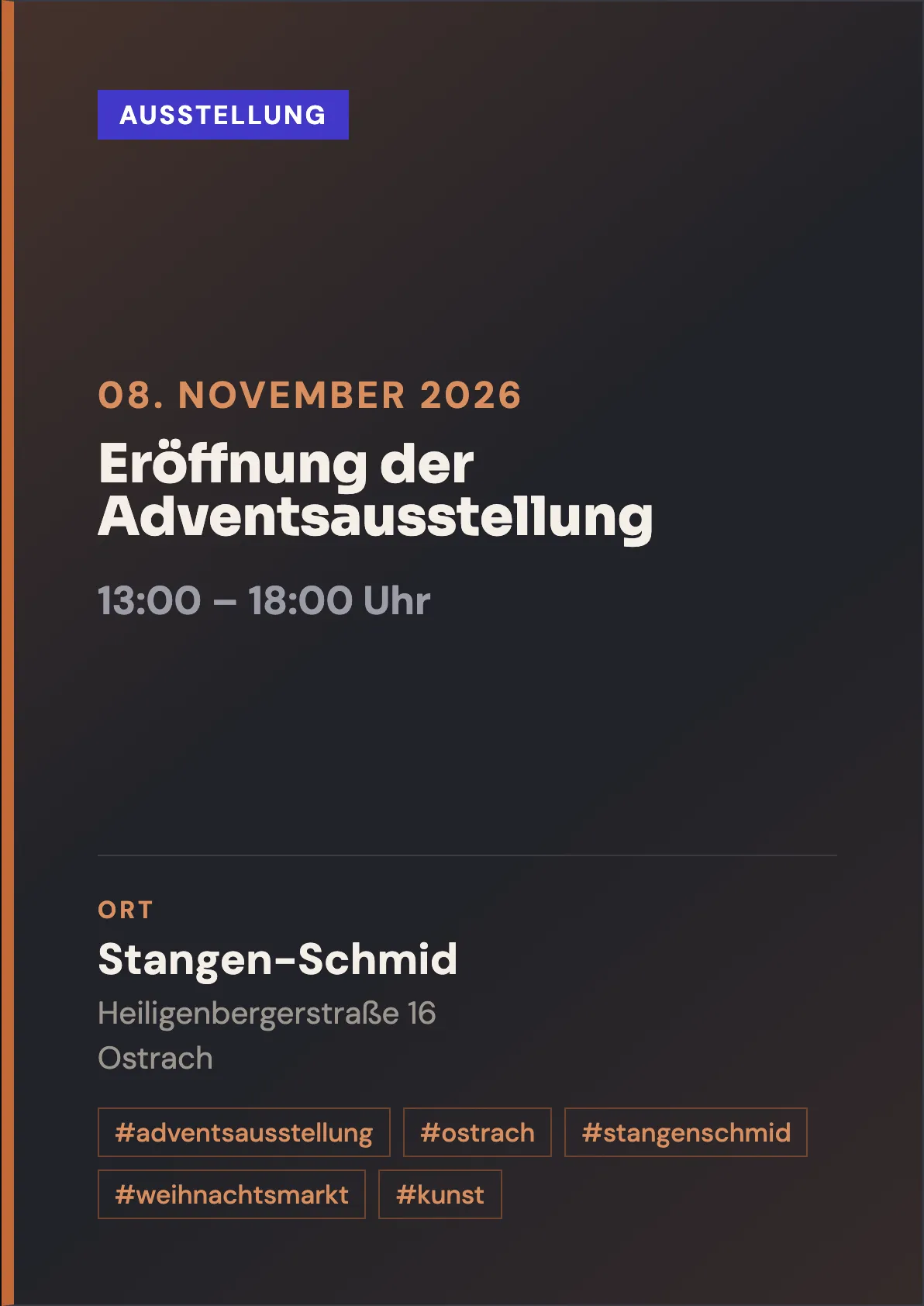 Veranstaltungsflyer