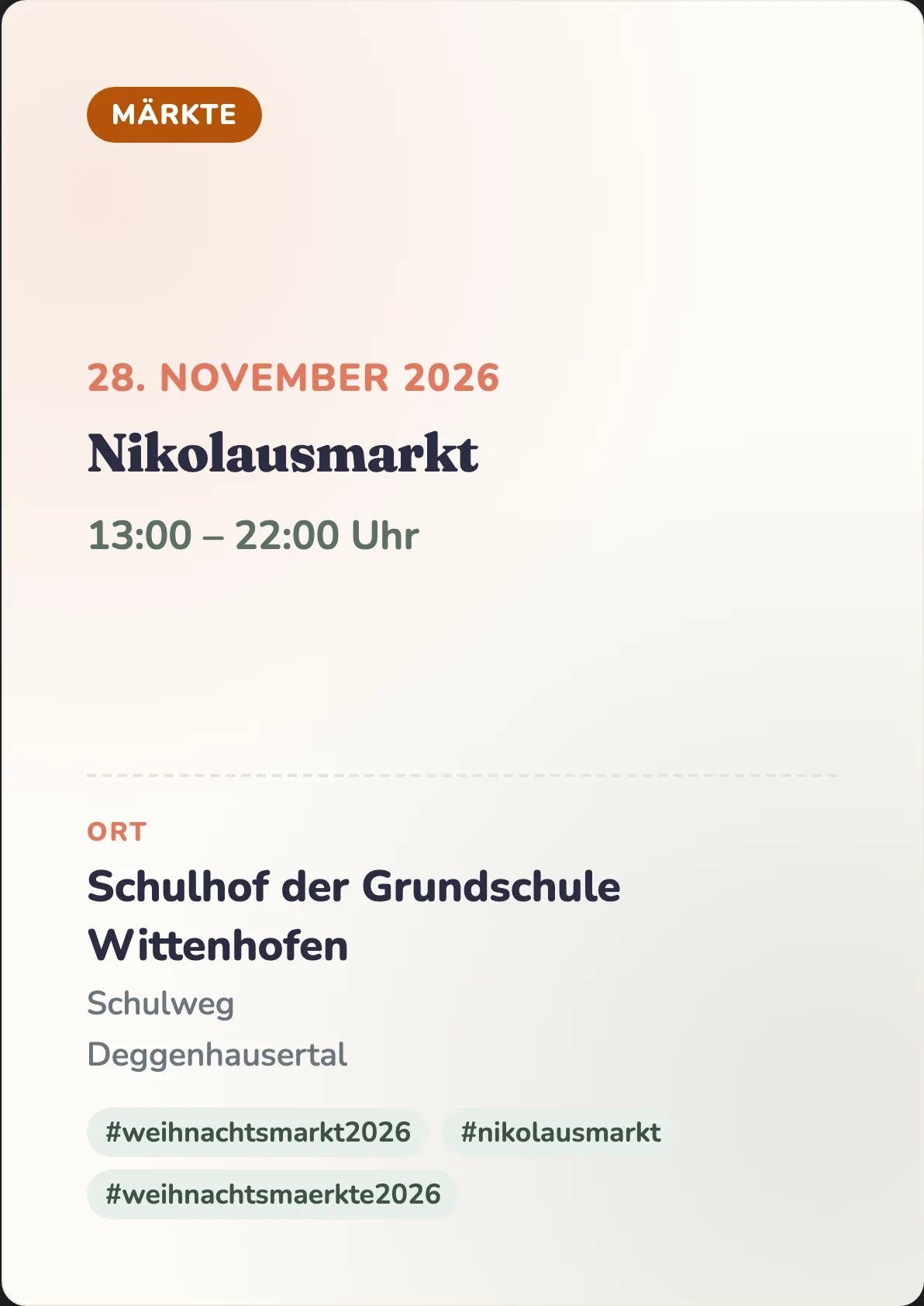 Veranstaltungsflyer