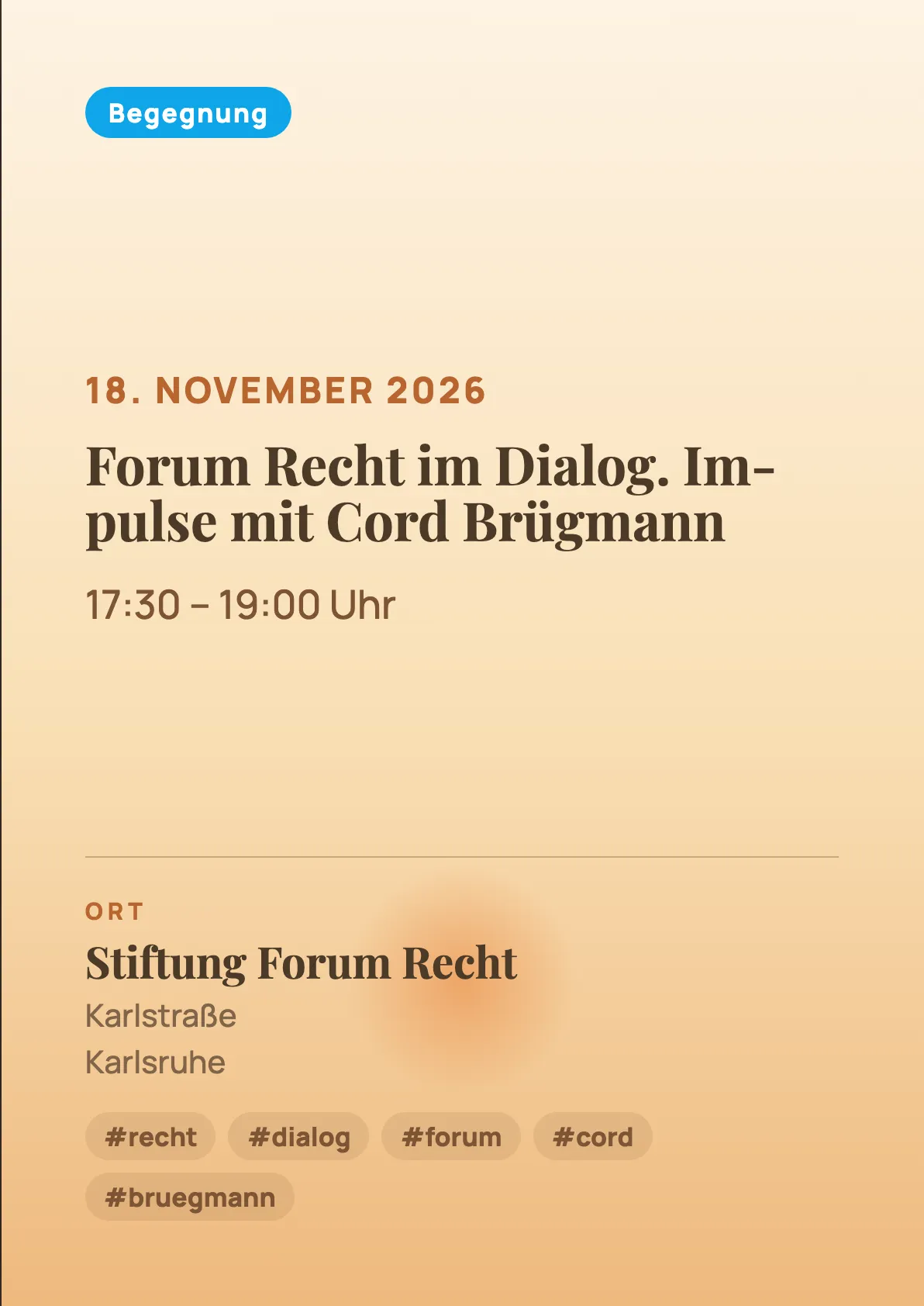 Veranstaltungsflyer