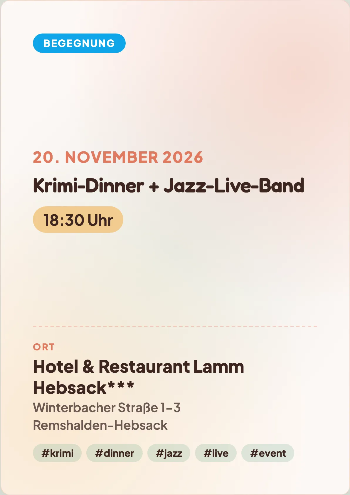 Veranstaltungsflyer
