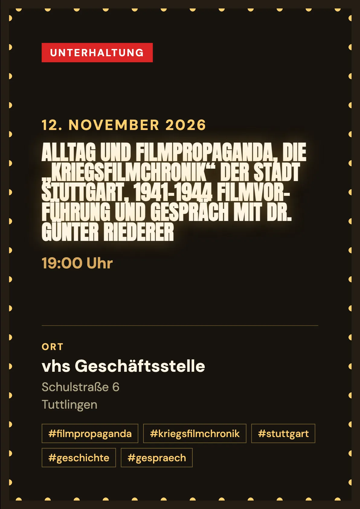 Veranstaltungsflyer