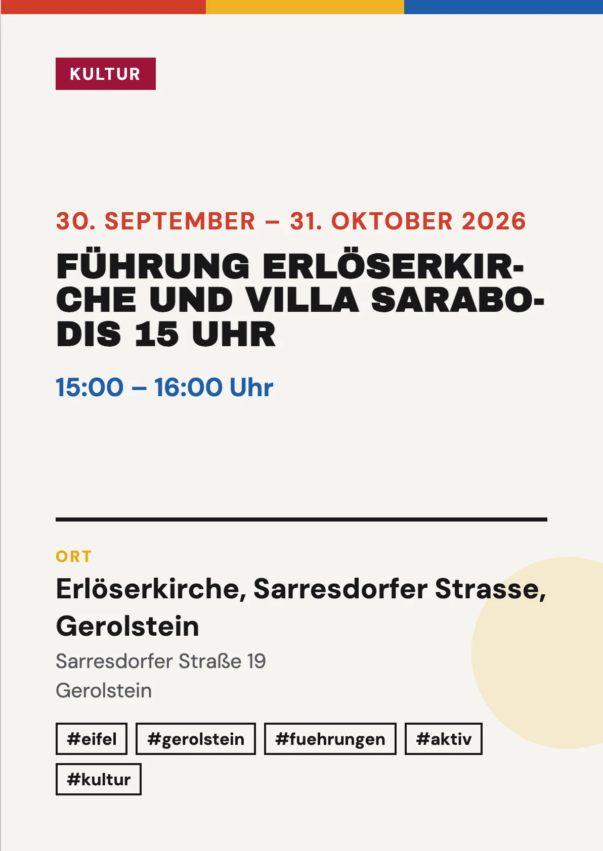 Veranstaltungsflyer