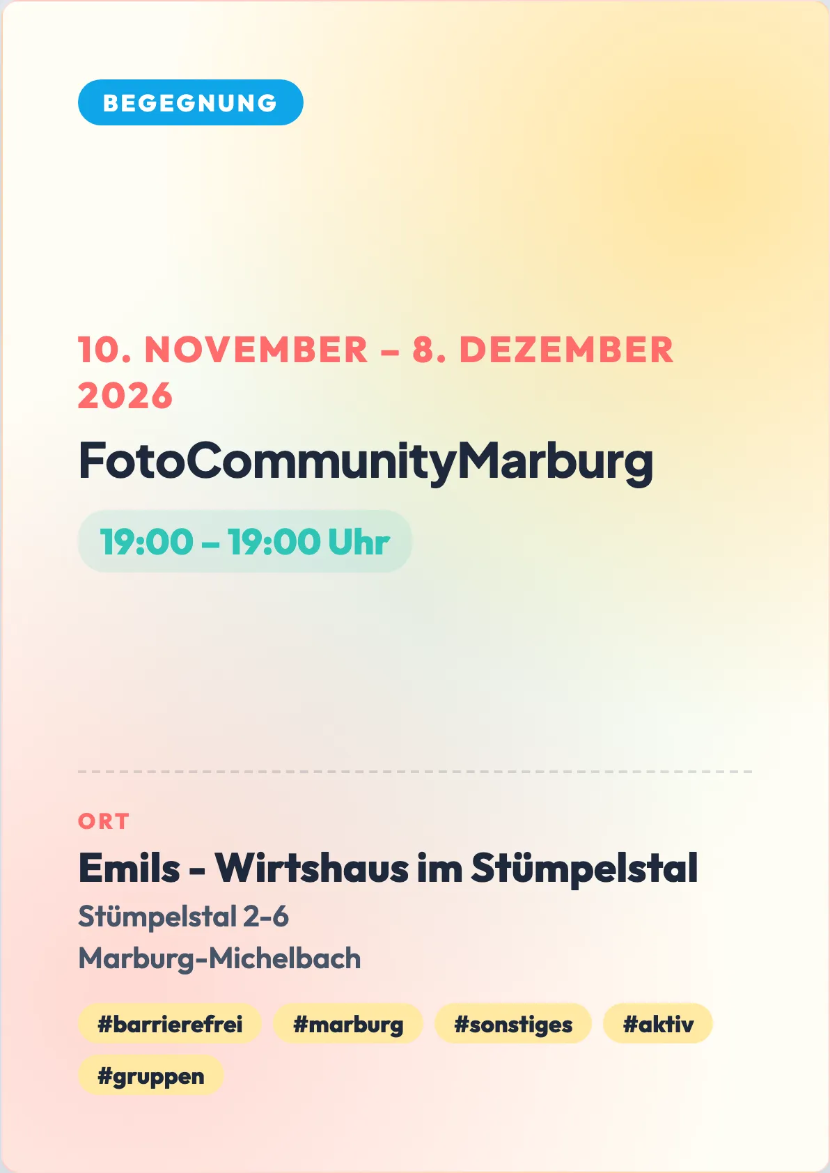 Veranstaltungsflyer