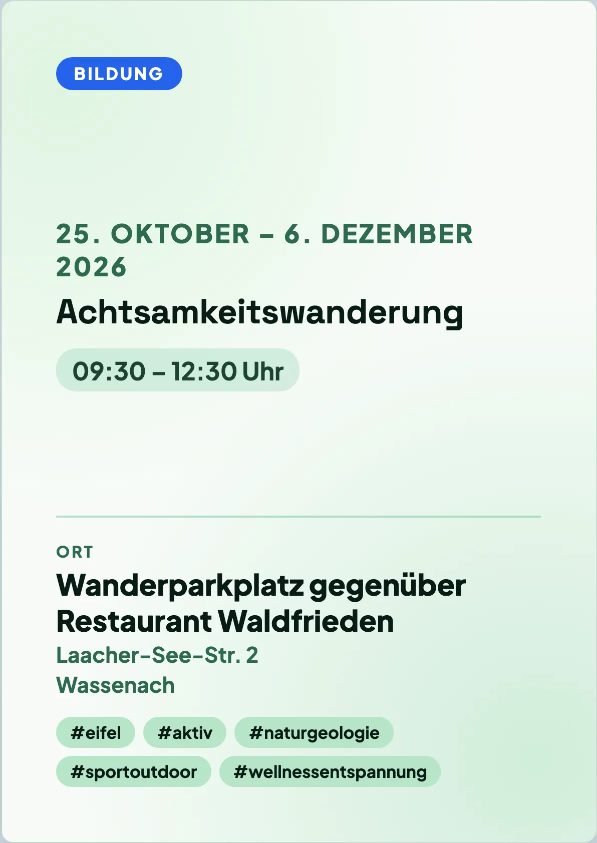 Veranstaltungsflyer