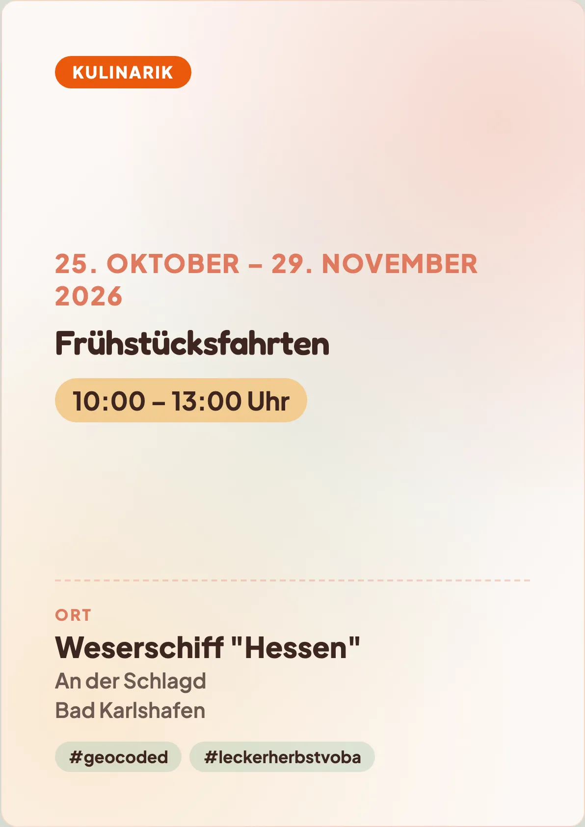 Veranstaltungsflyer