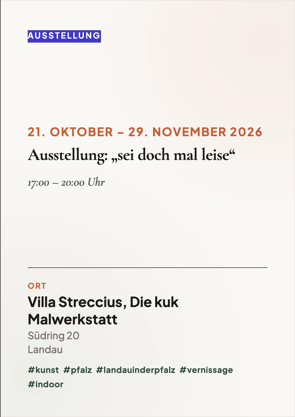 Veranstaltungsflyer
