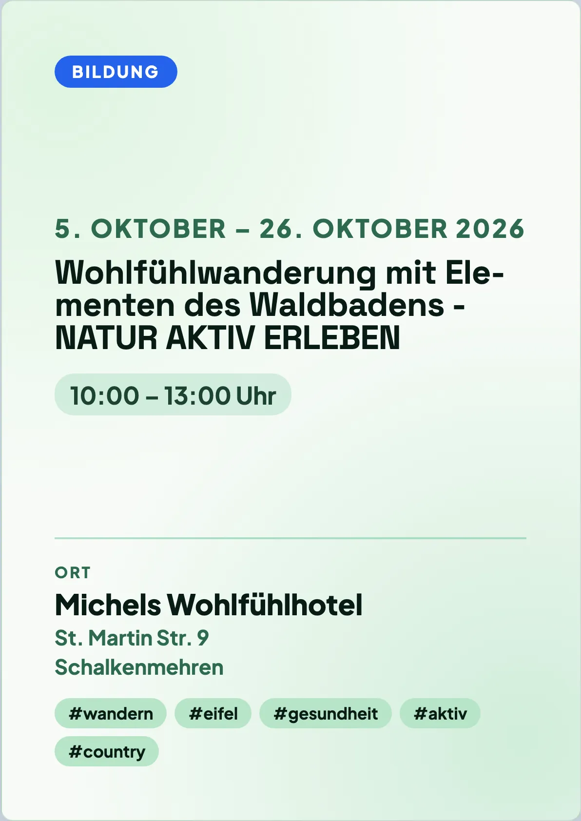 Veranstaltungsflyer