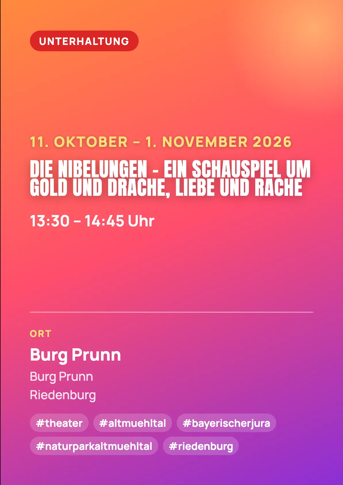 Veranstaltungsflyer