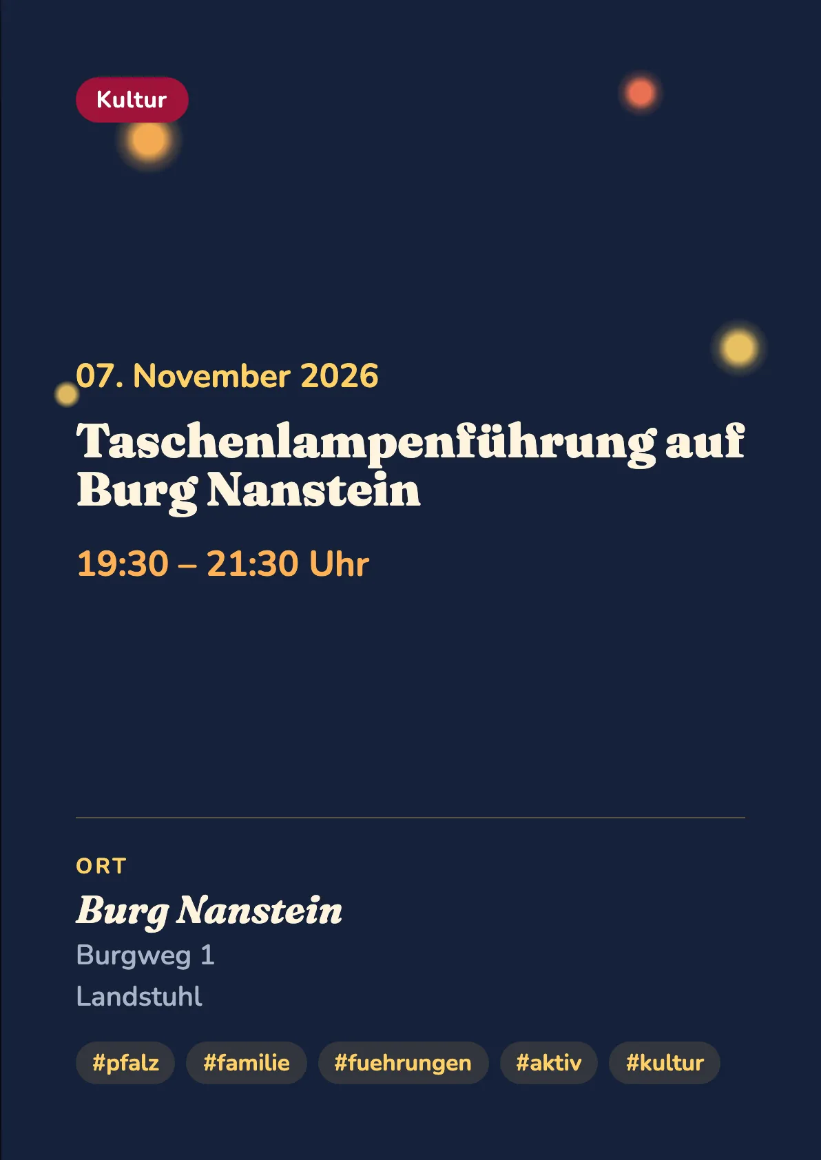 Veranstaltungsflyer