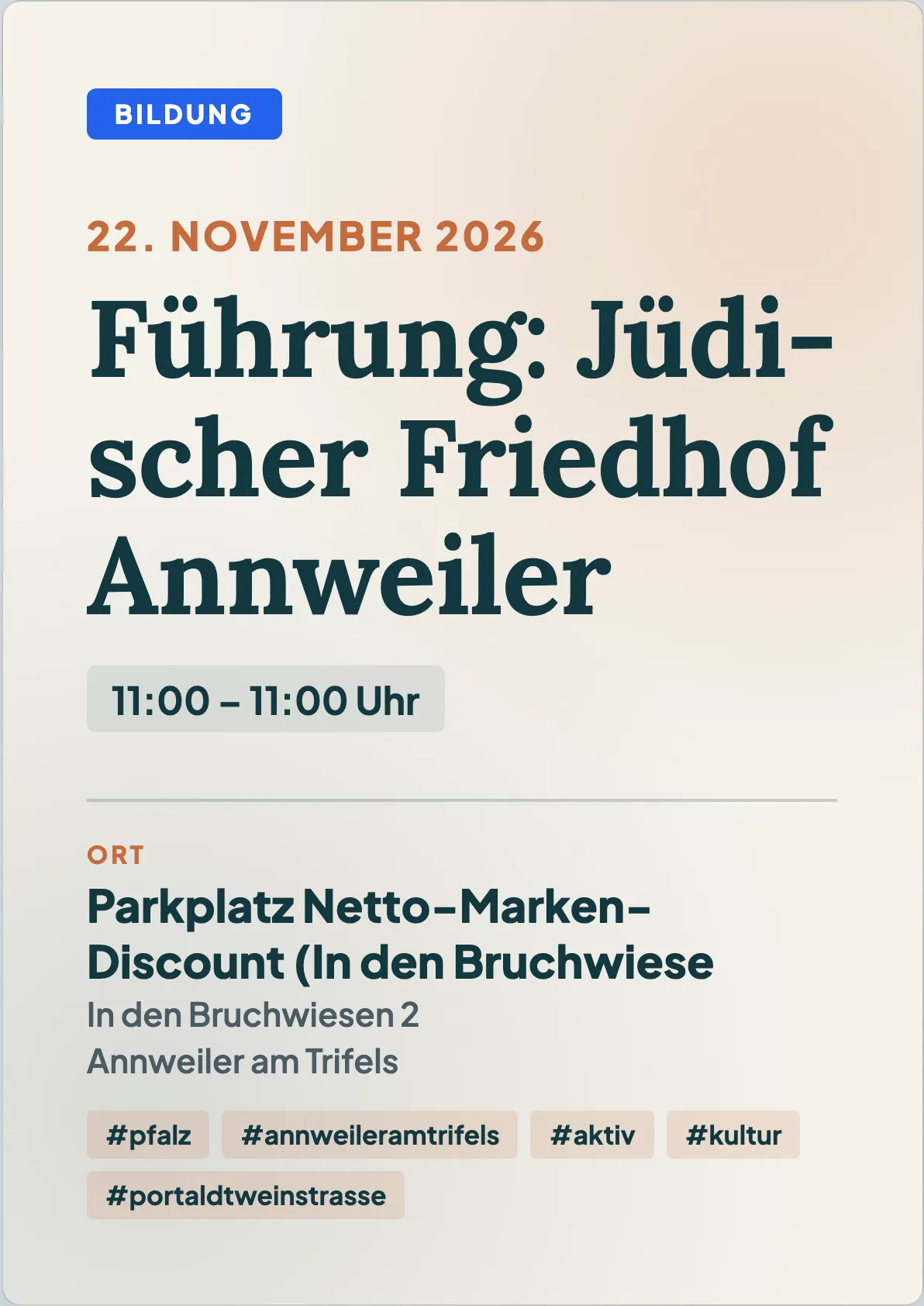 Veranstaltungsflyer