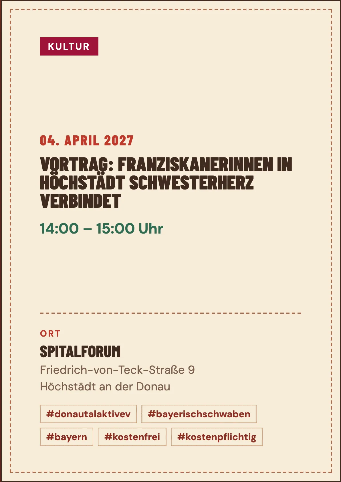 Veranstaltungsflyer