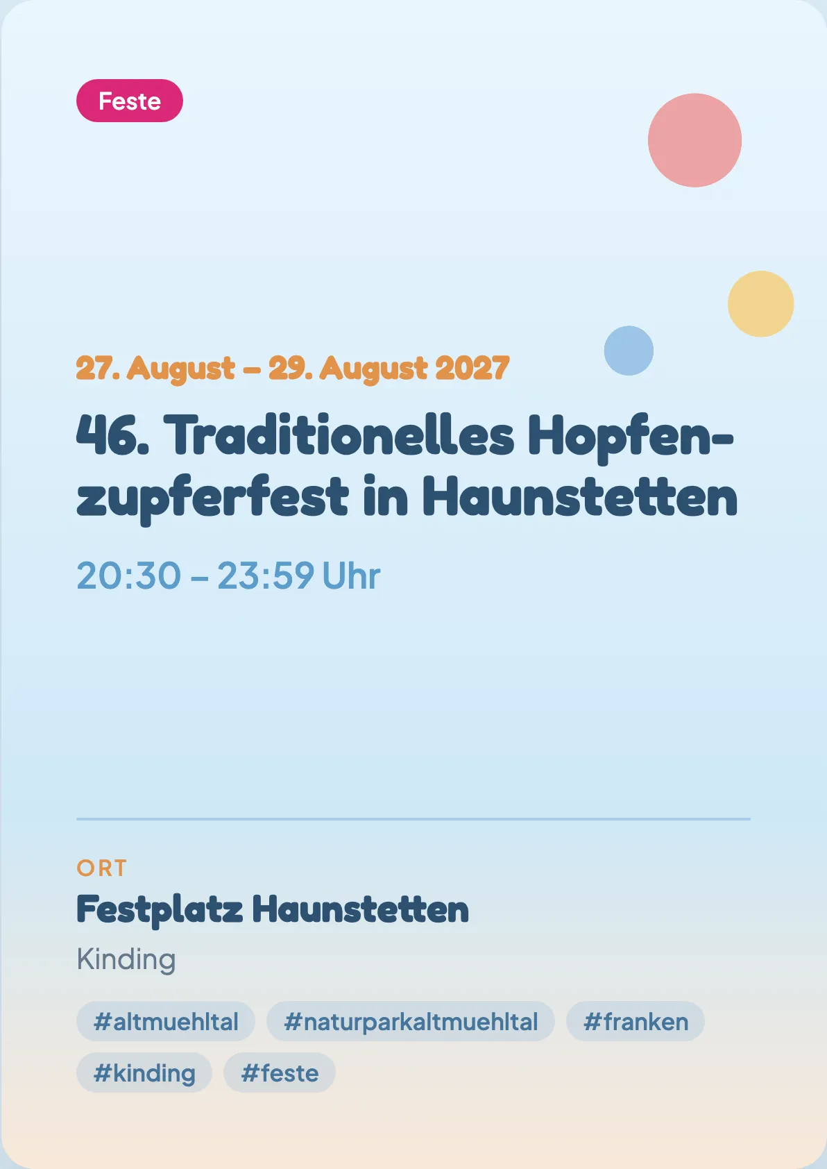 Veranstaltungsflyer