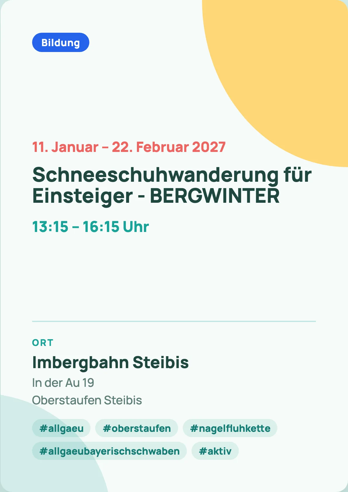 Veranstaltungsflyer