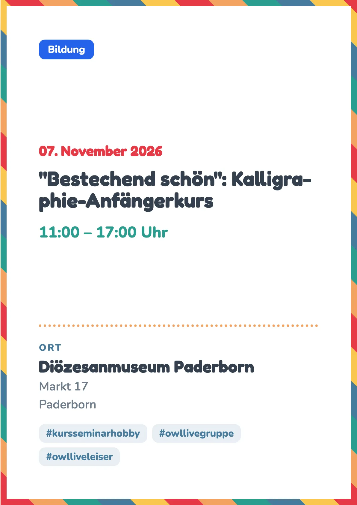 Veranstaltungsflyer