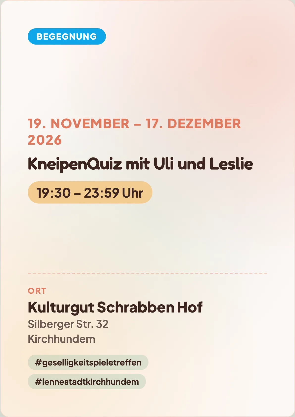 Veranstaltungsflyer