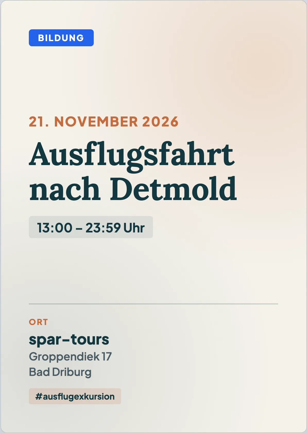 Veranstaltungsflyer