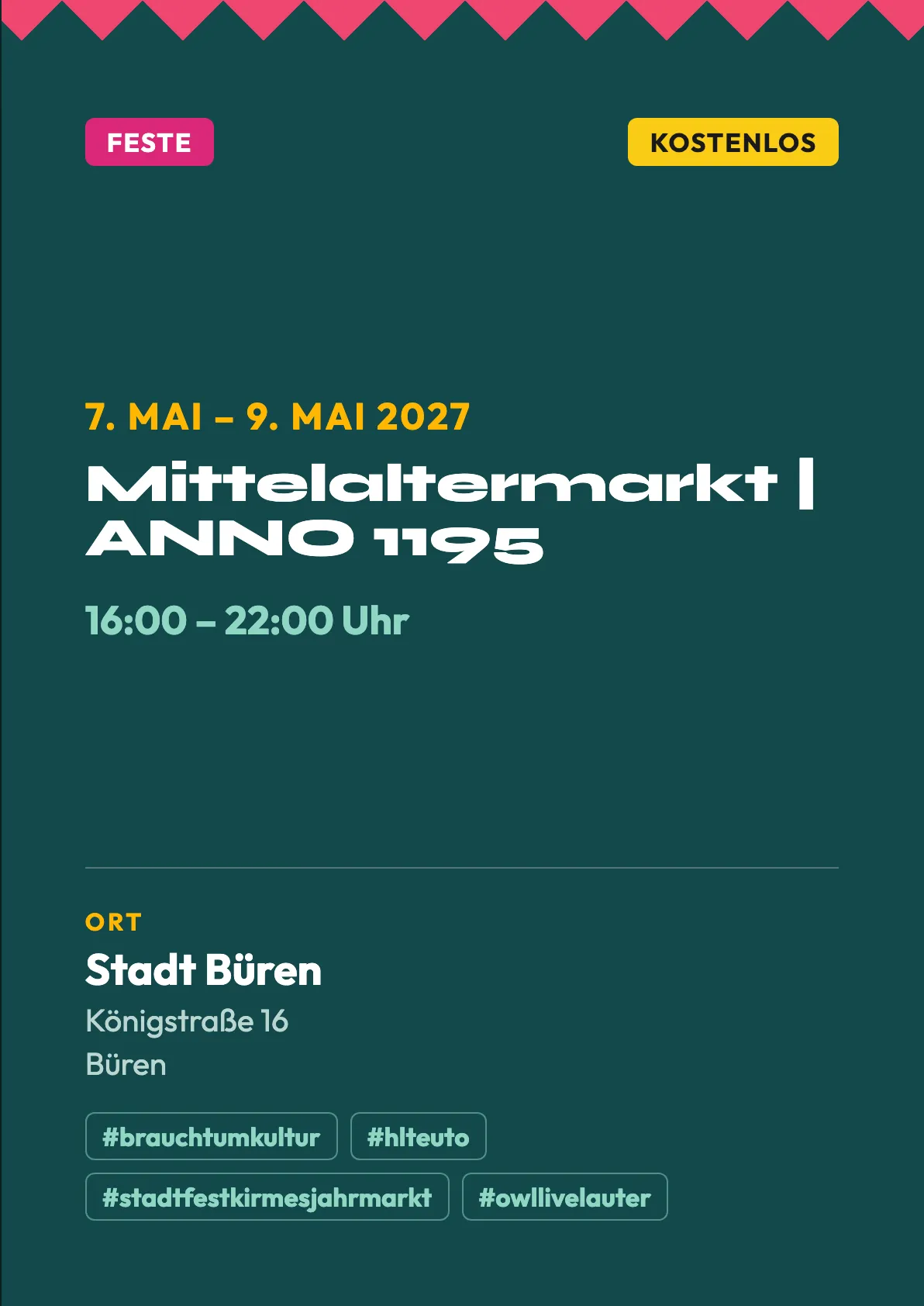 Veranstaltungsflyer