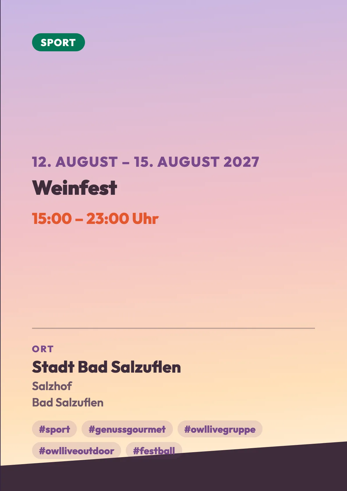 Veranstaltungsflyer