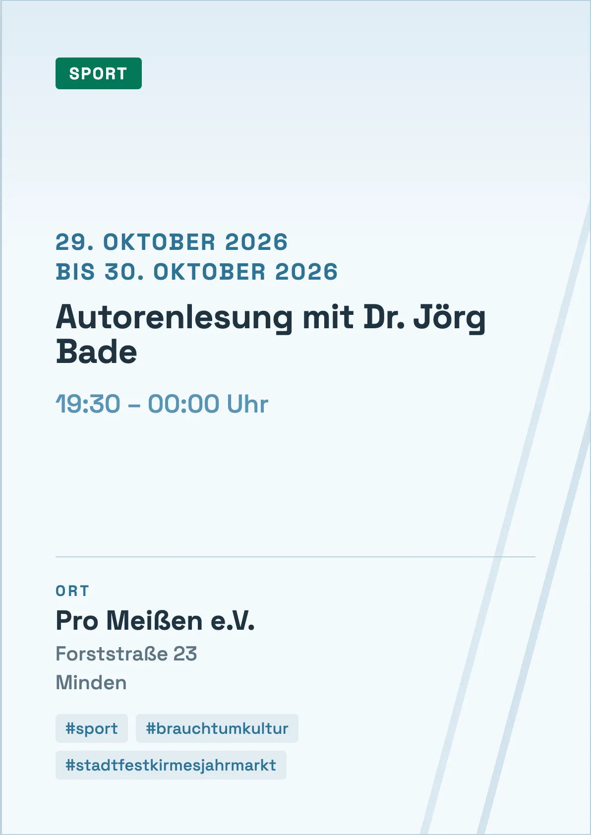 Veranstaltungsflyer