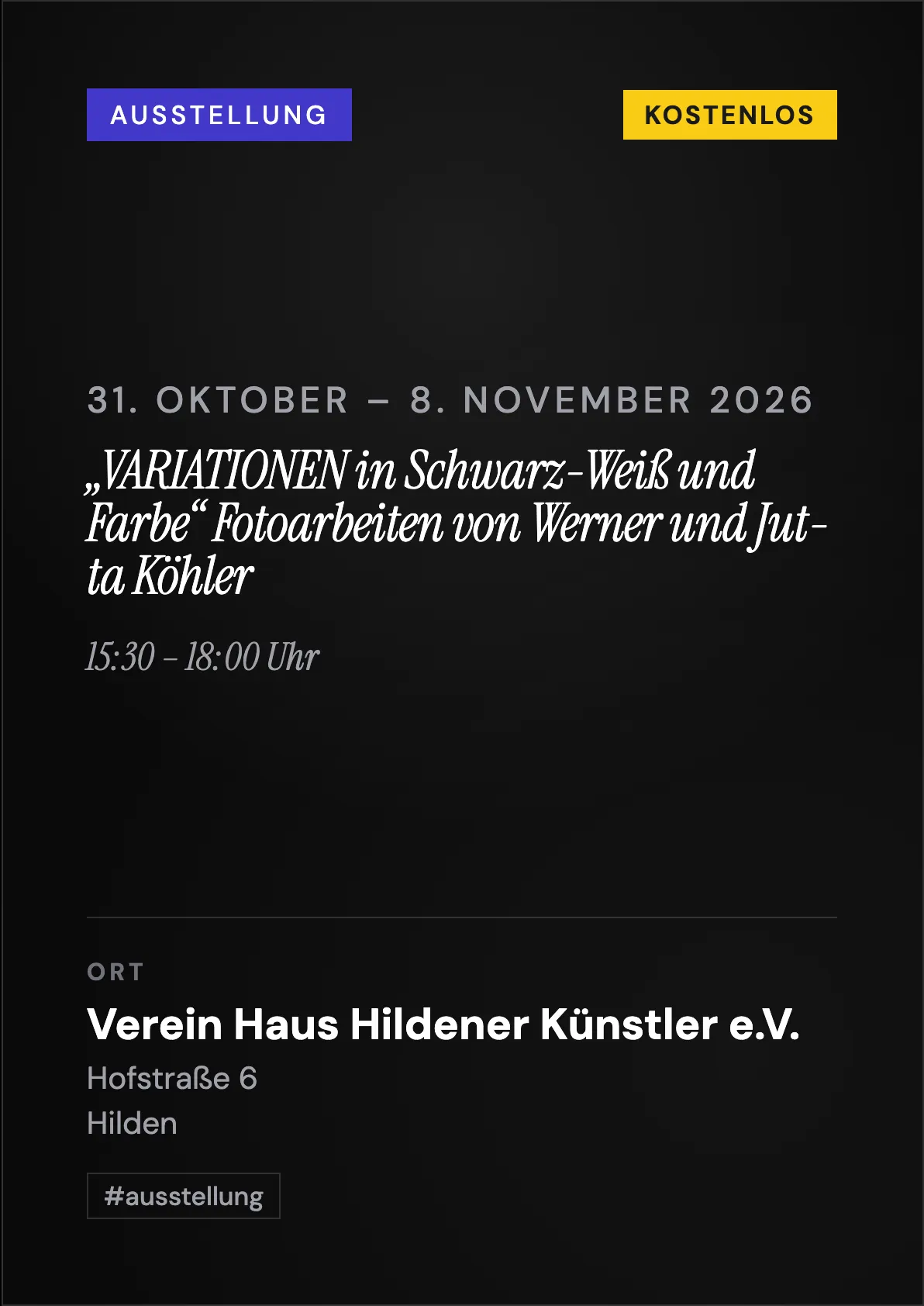 Veranstaltungsflyer