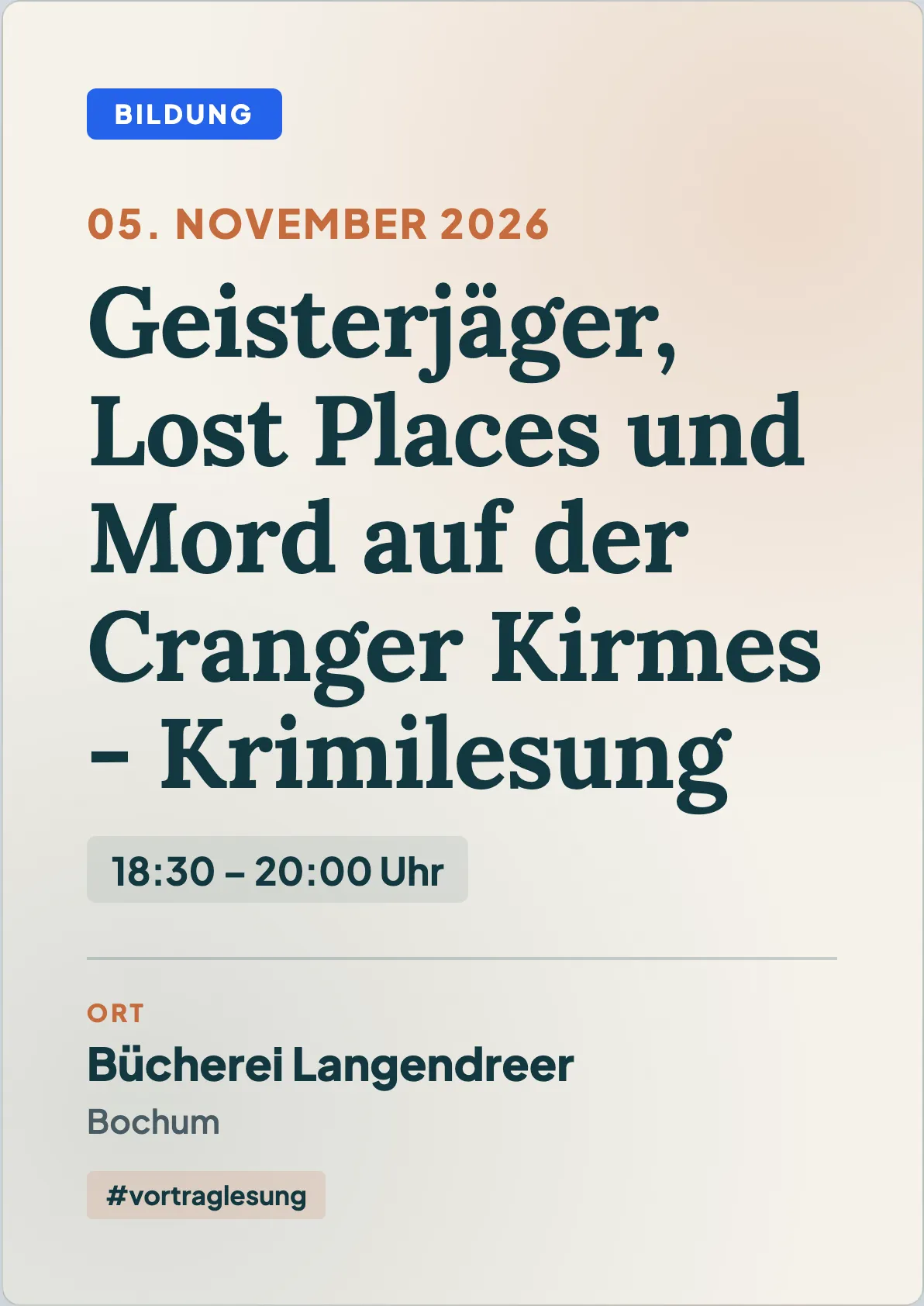 Veranstaltungsflyer