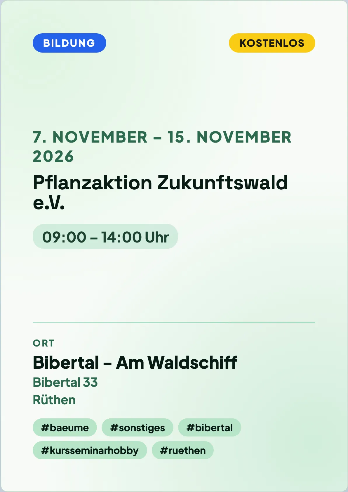 Veranstaltungsflyer