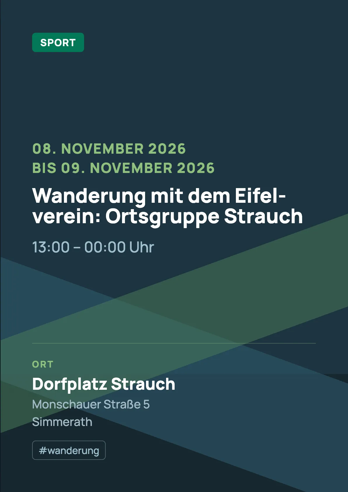 Veranstaltungsflyer