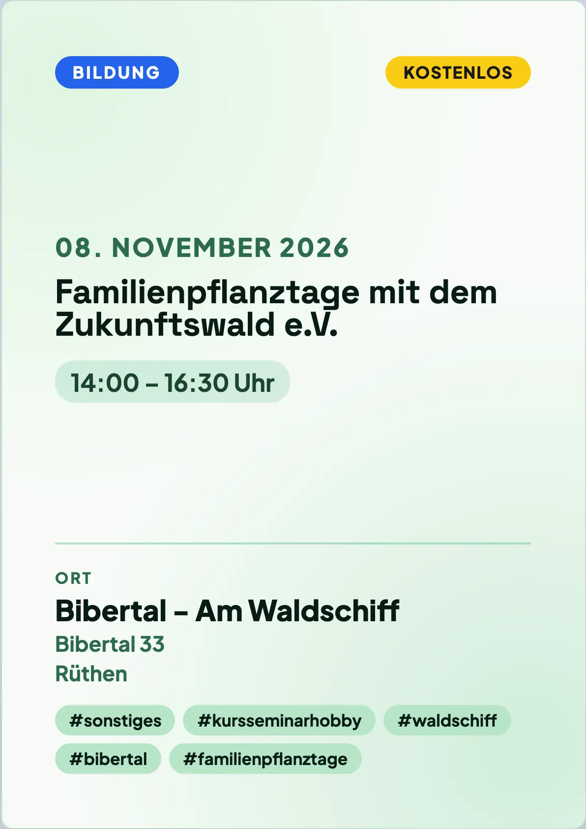 Veranstaltungsflyer